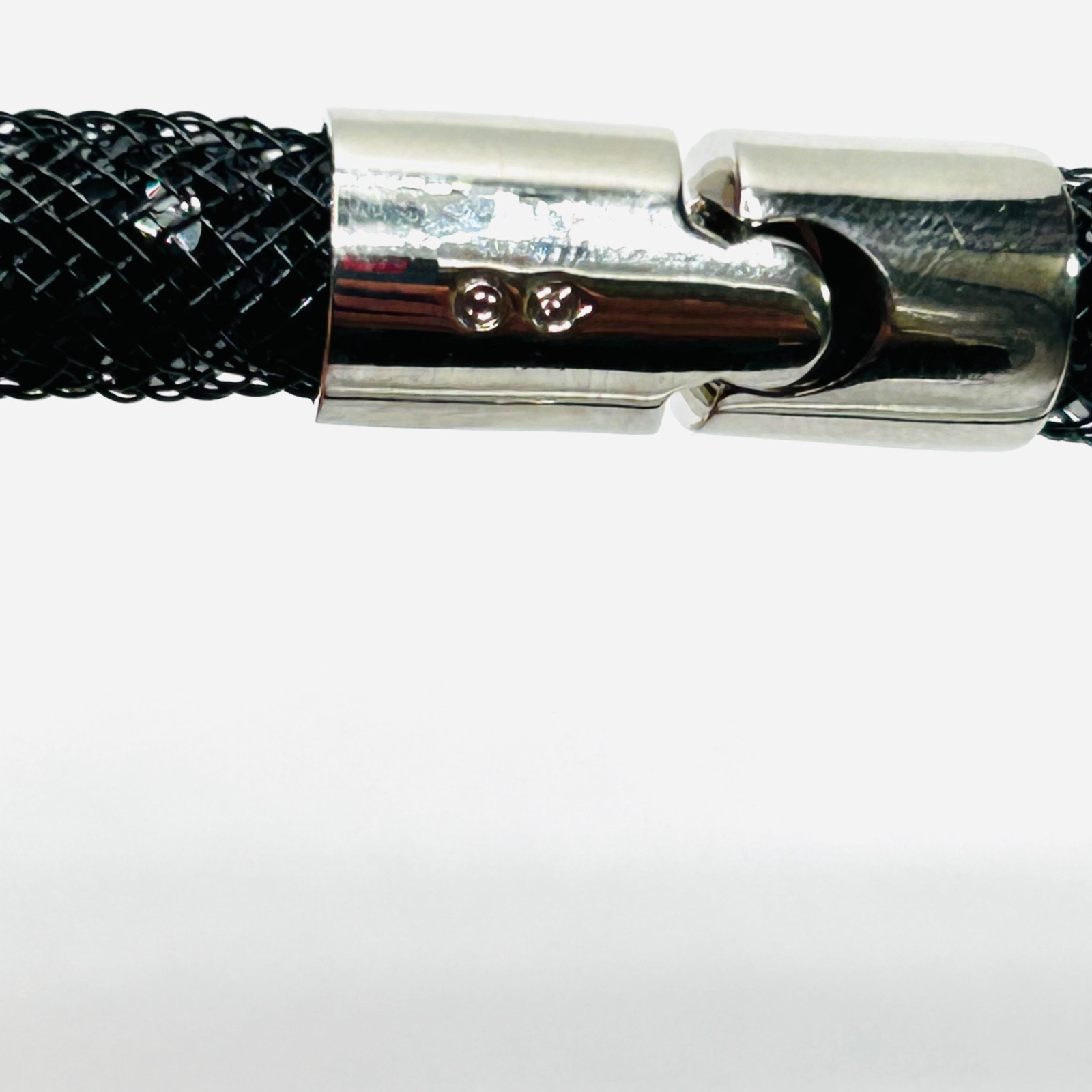 Swarovski Stardust Black Crystal Mesh Necklace