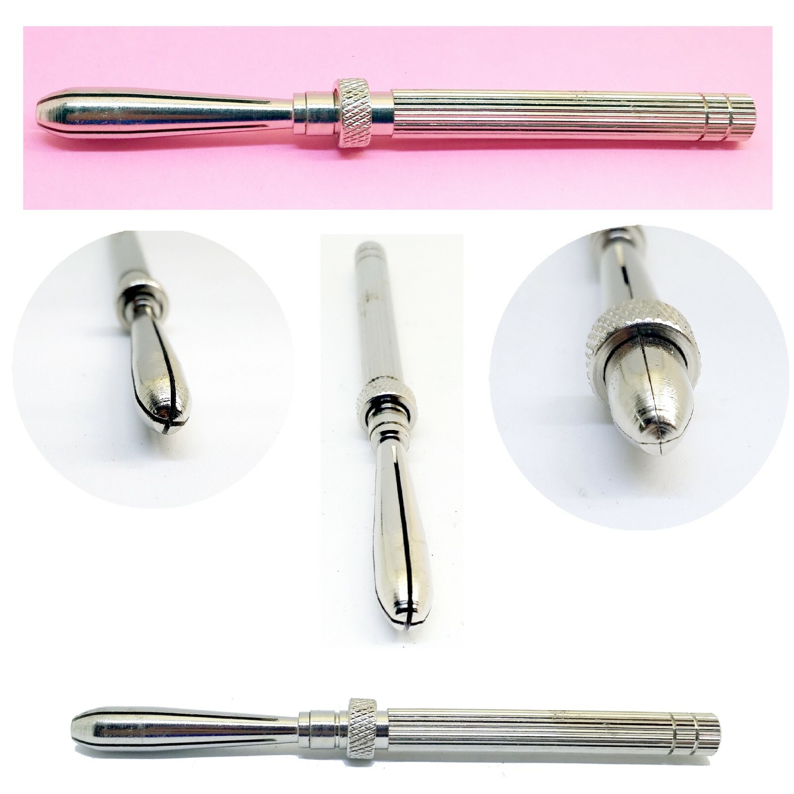 Sliding Pin Vise Wire Beading Ear Posts holder jewelry polishing setting