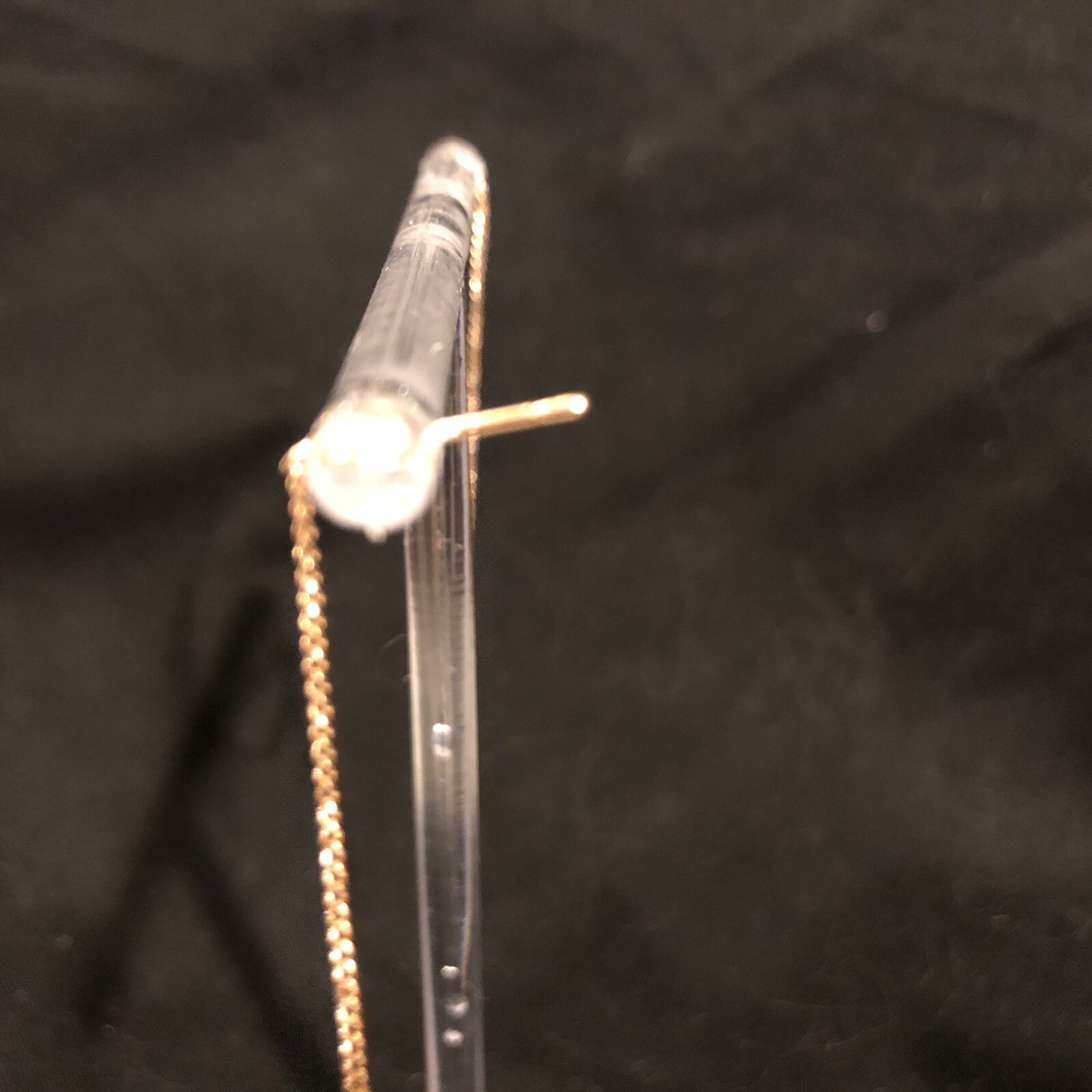 Open Heart Gold Color Threader Earrings W/chain You Pick Length New Without Tags