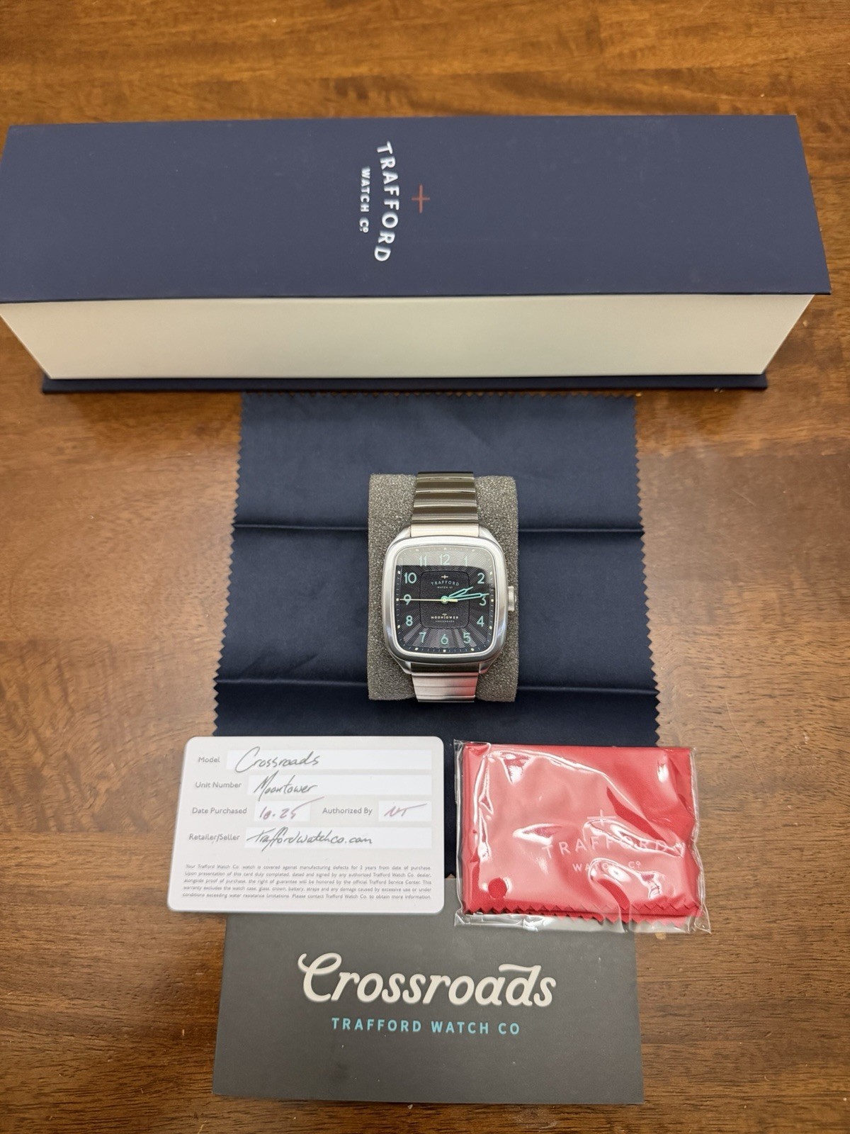 Trafford Watch Co. Crossroads Moon Tower Edition + Metal Bracelet