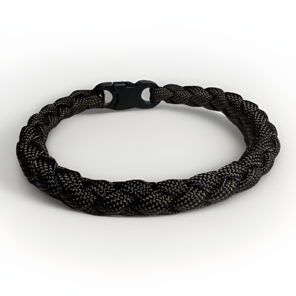 Brown Minimalist Paracord Bracelet Custom Size Handmade Everyday Wear 8mm