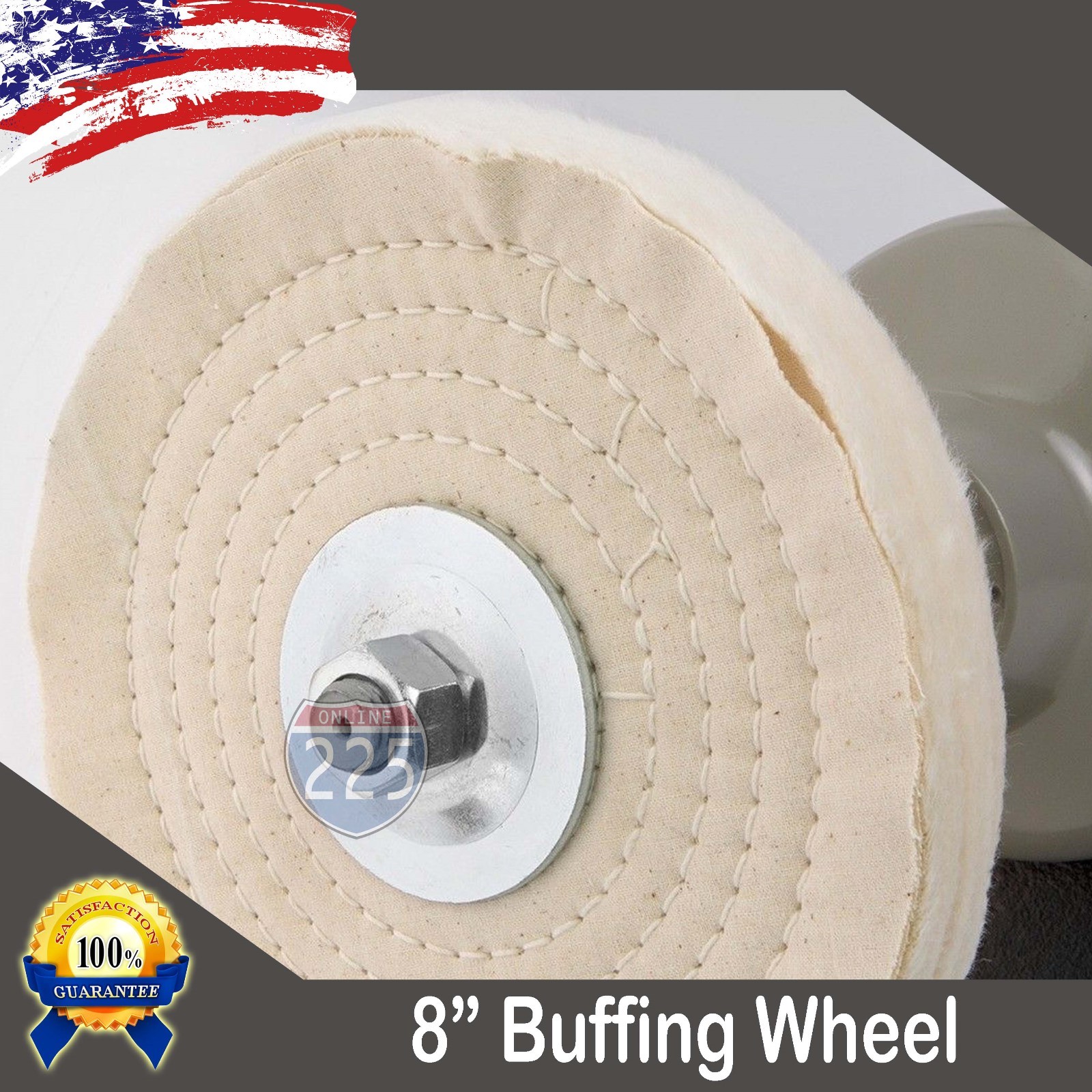 MUSLIN BUFF JEWELRY POLISHING BUFFING FINEX WHEEL 10” 40 Ply JEWELERS BUFFER US