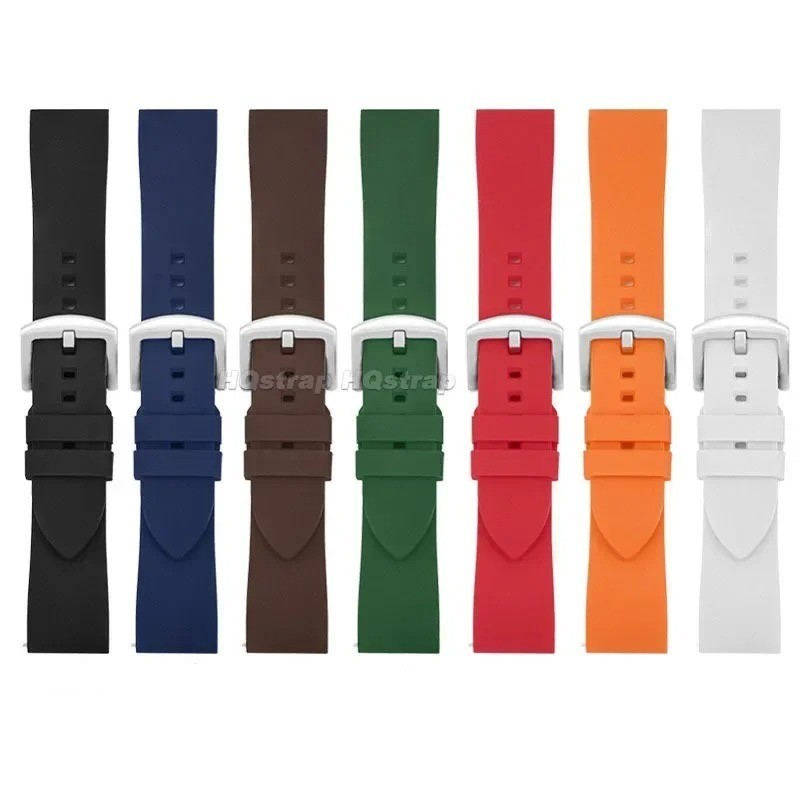 18mm 20mm 22mm Soft Silicone Watch Band Divers Replacement Strap Quick Release