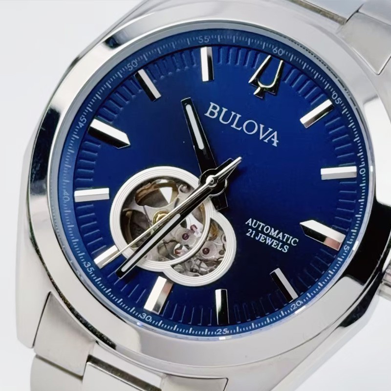 Bulova Surveyor 96A275 Men’s Automatic watch Blue Dial Stainless Steel 42mm
