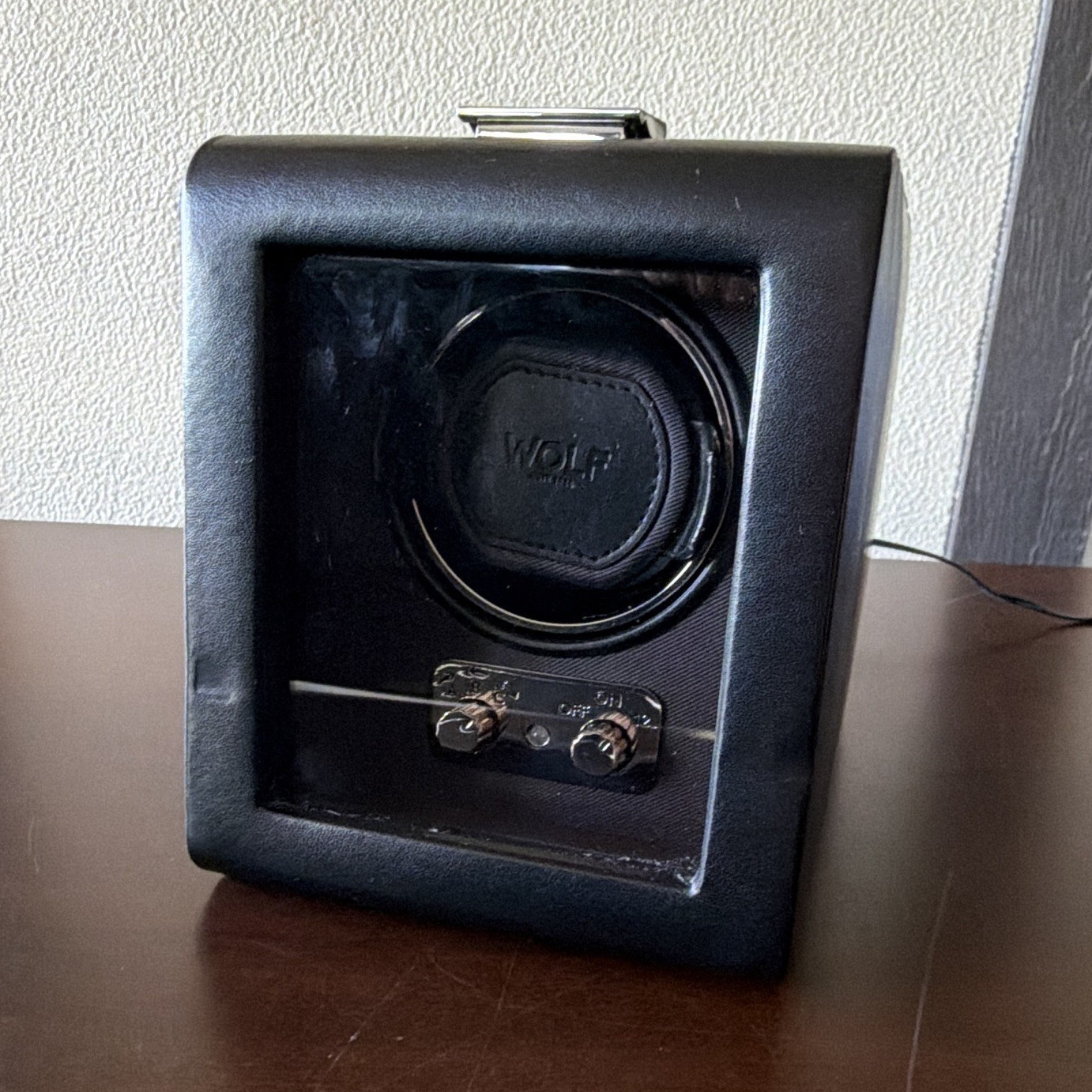 Wolf Heritage Watch Winder, Black, 1-3 Watch Capacity, Model M2.1