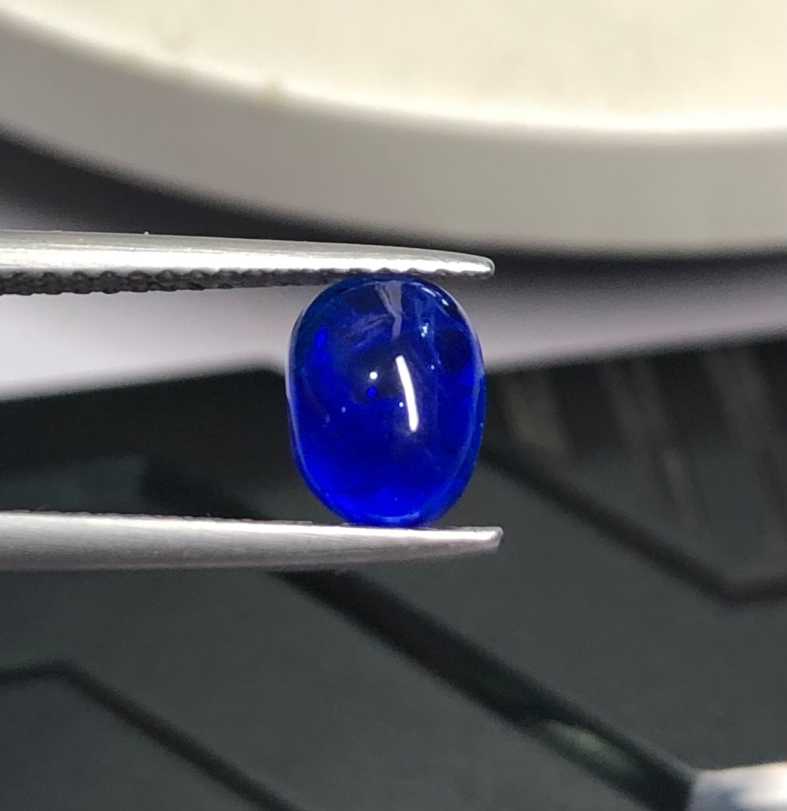 0.88 Crt Natural Rare Blue Hauyne Cabochon From Afghanistan (sodalite)