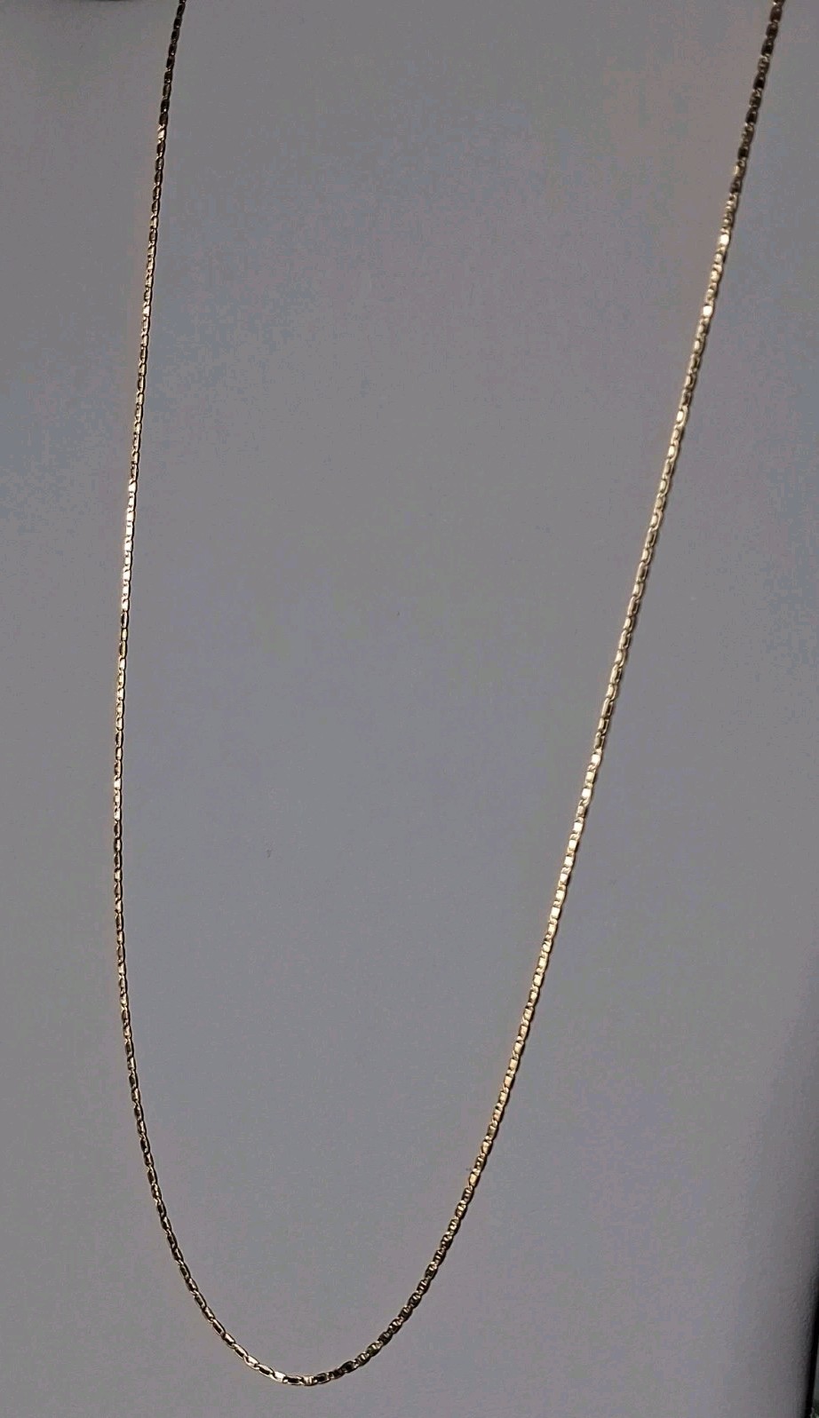 18k Solid Gold Flat Mariner Chain 22″, 1.2gr 1.3mm