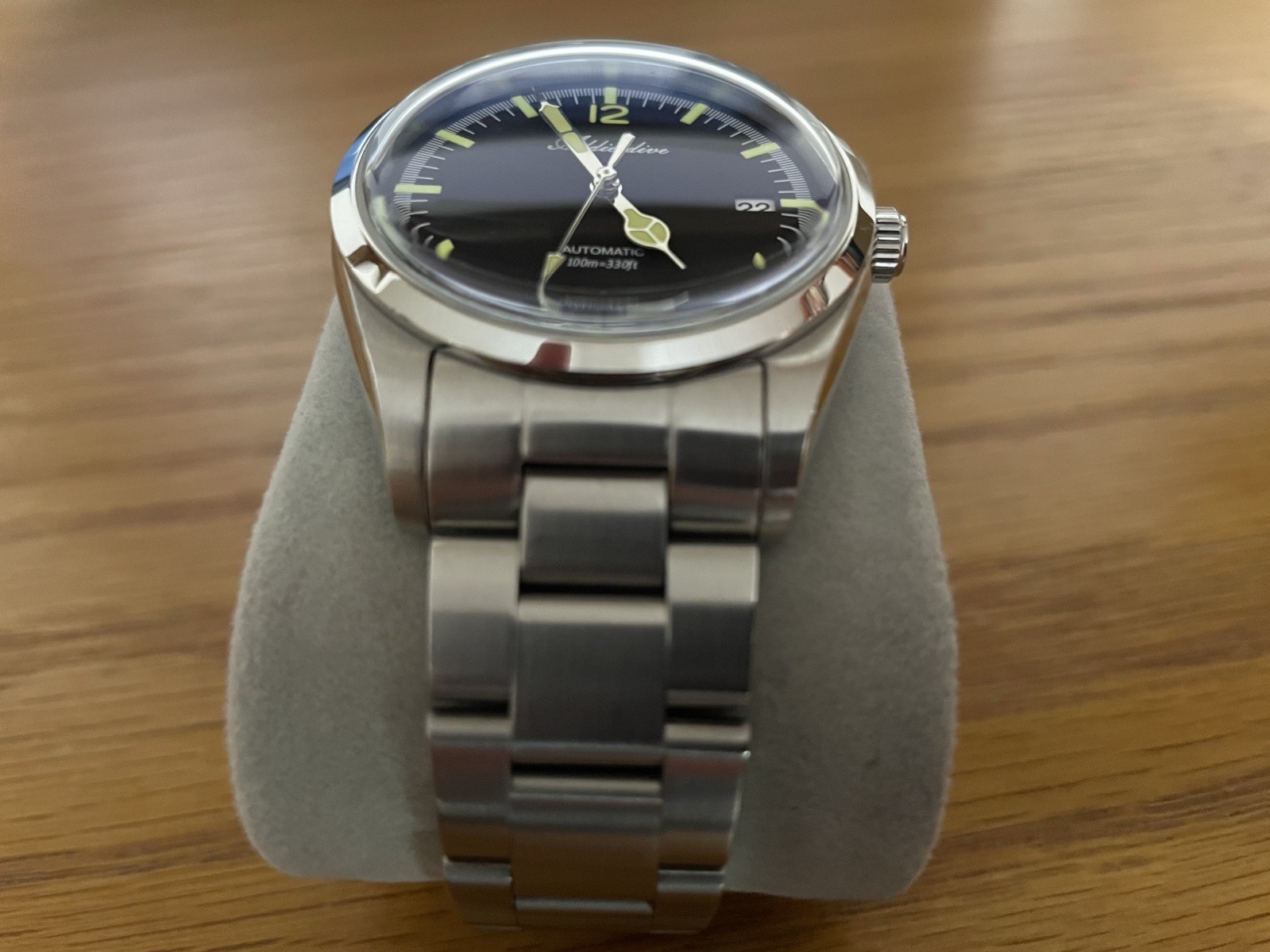 Addiesdive 39mm Automatic Watch Diver’s 100M NH35 (AD2038) Pre-Owned USA SELLER