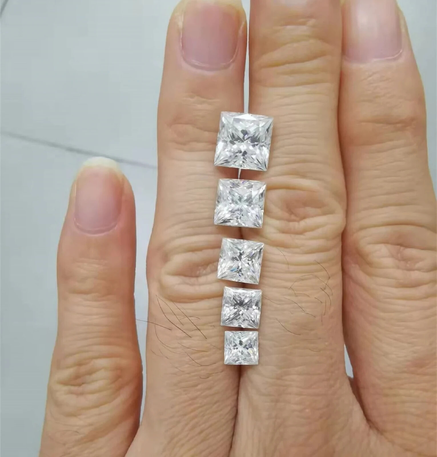 Princess Cut Diamond Stone Square Loose Stone 1.00 Ct To 6.00 Ct