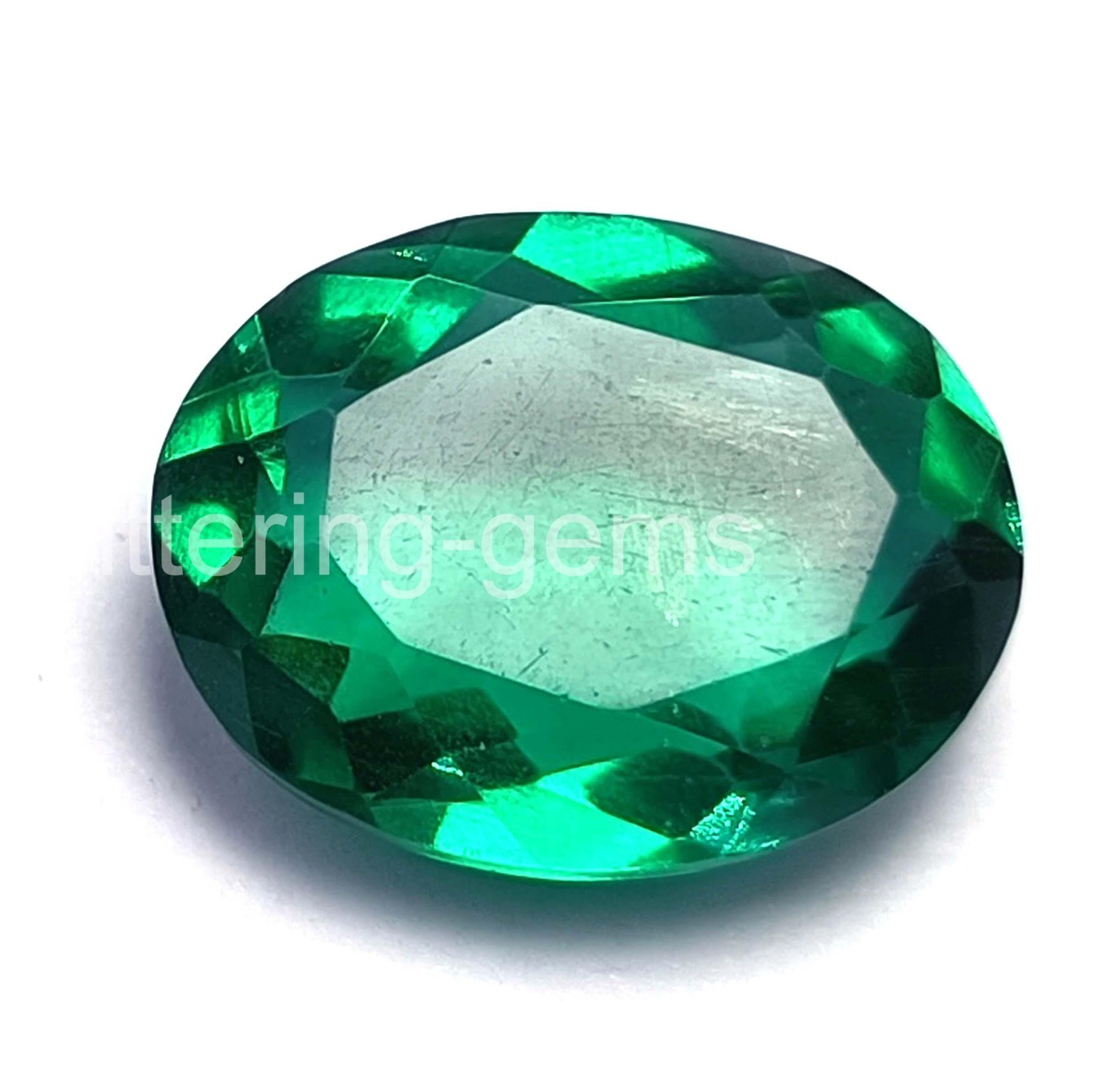 8.10 Ct Natural Green Emerald Oval Shape IGL Certified Loose Gemstone 5SDH