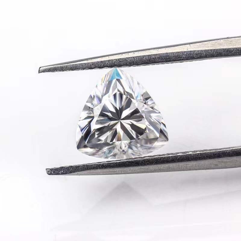 GRA Certified Loose Moissanite Trillion Cut Stones D VVS1 All Sizes