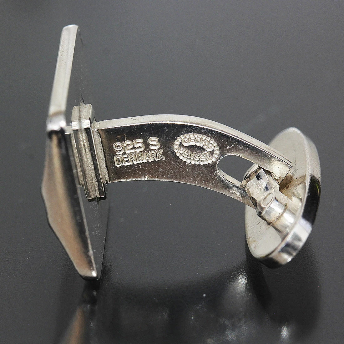 Georg Jensen Cufflink Sterling Silver 925 16x14mm pre-owned