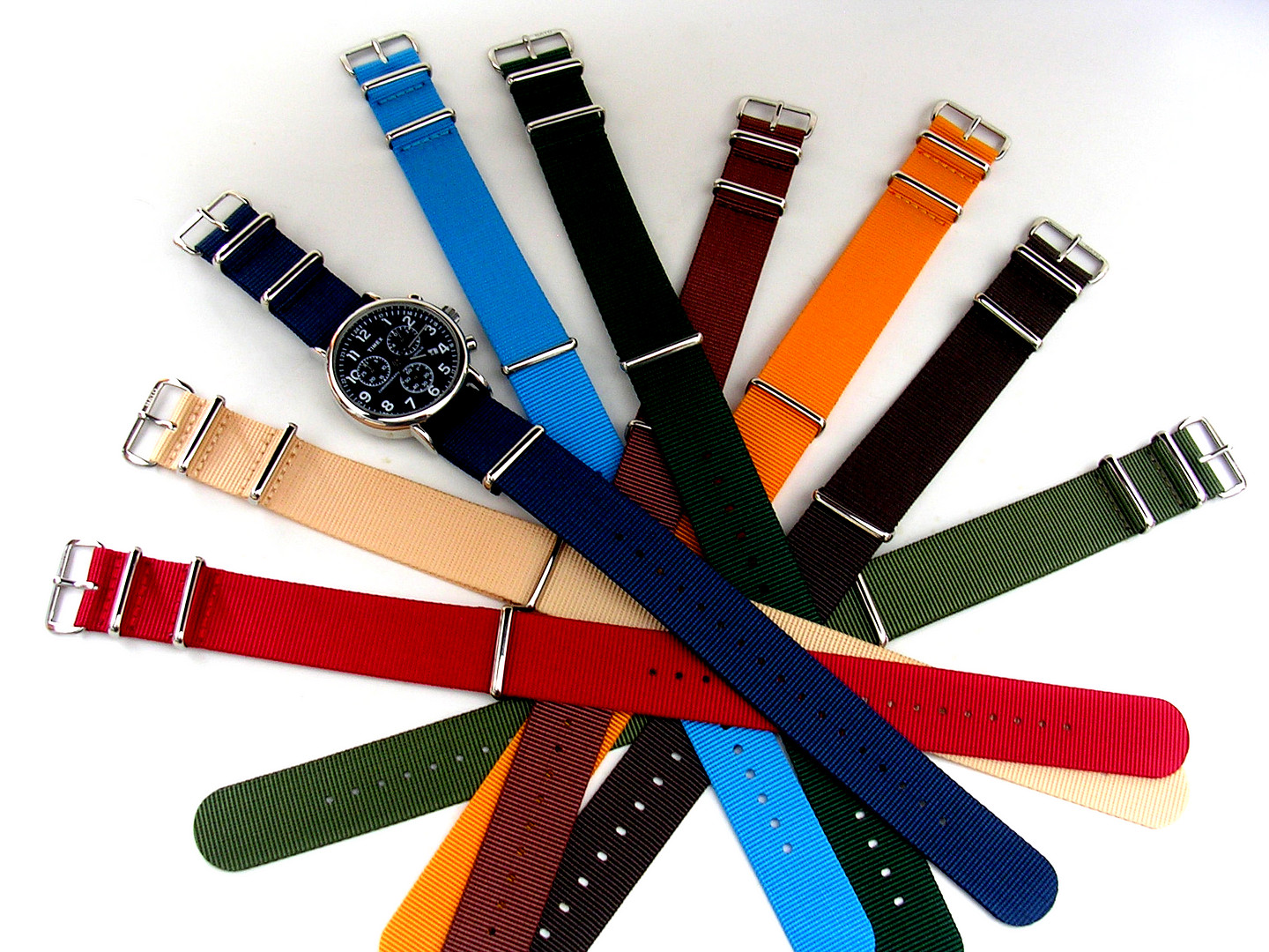 NATO® strap G10 Ballistic nylon military MoD diver Sport watch band Stitched USA