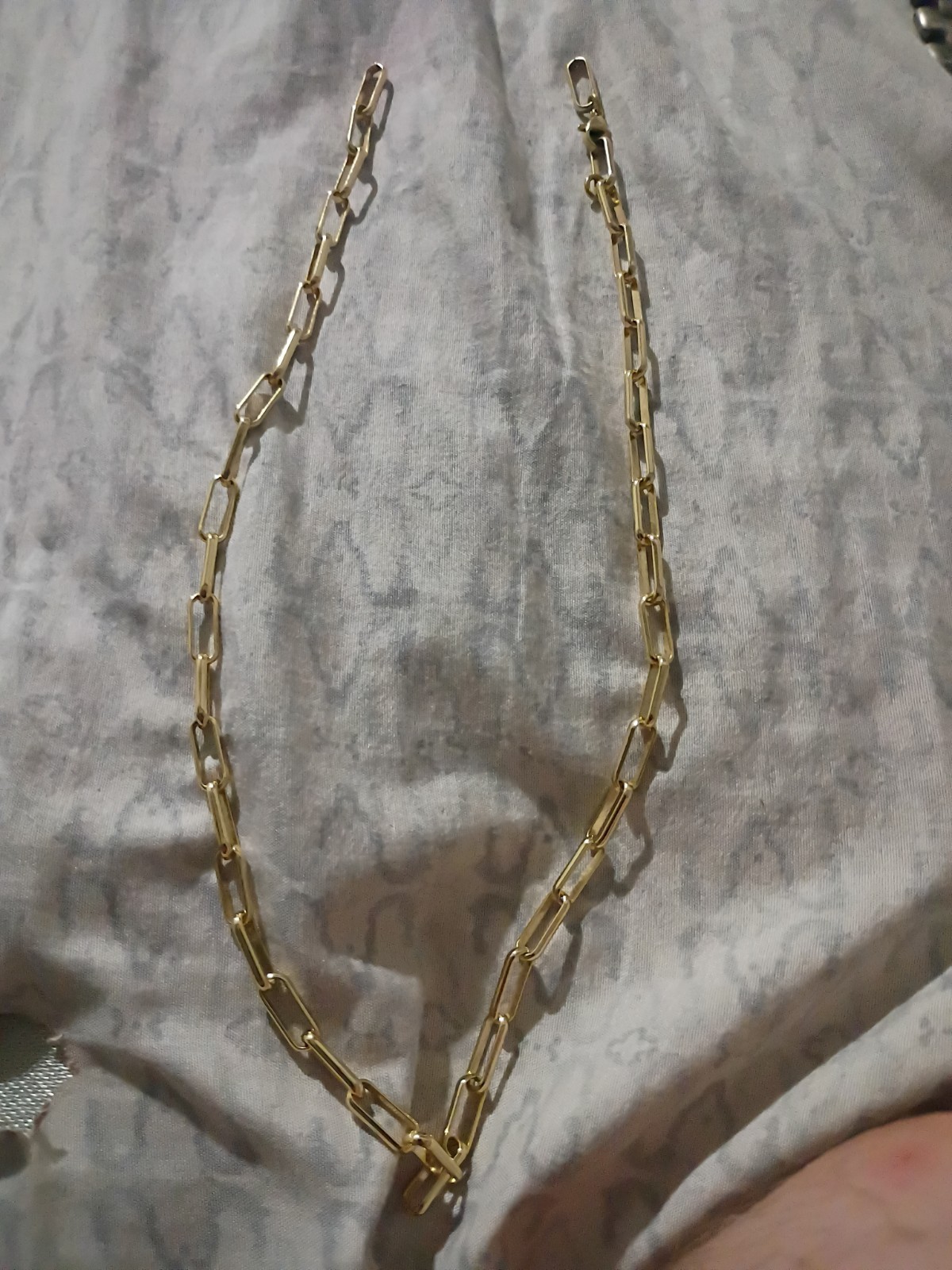 Gold Plated Paperclip Style
