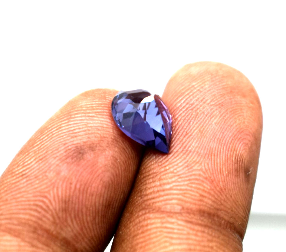 Certified Russian Natural Color Change Alexandrite 4 Ct Pear Cut Loose Gemstone