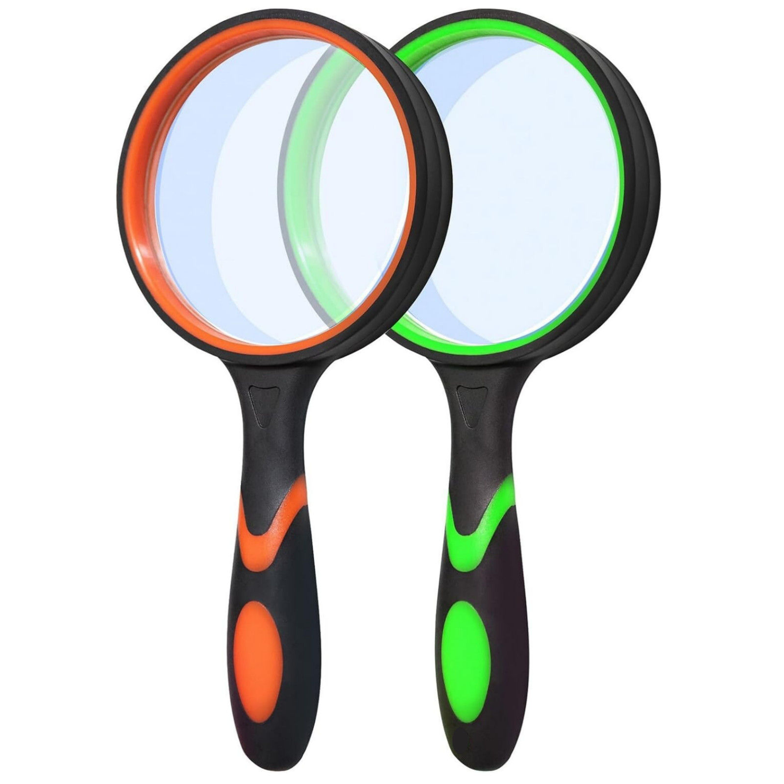 2PC 10X Shatterproof Magnifying Glass Large Handheld Magnifying Glass for Senior