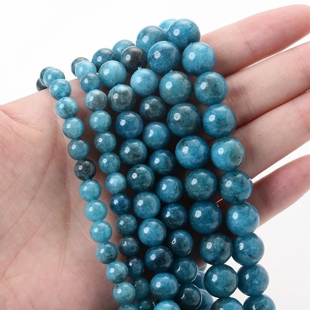 Natural Gemstone Round Spacer Loose Beads Jewelry Making 4mm 6mm 8mm 10mm 12mm