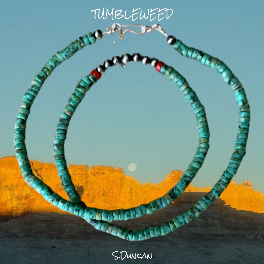 Native American Turquoise & Navajo Pearl Necklace