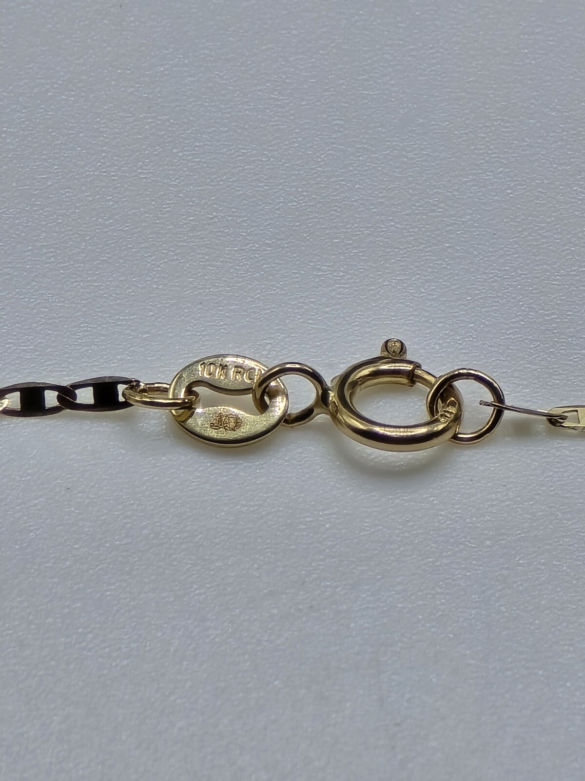 10k Yellow Gold 16″ Anker/ Mariner Link Necklace 1.2MM