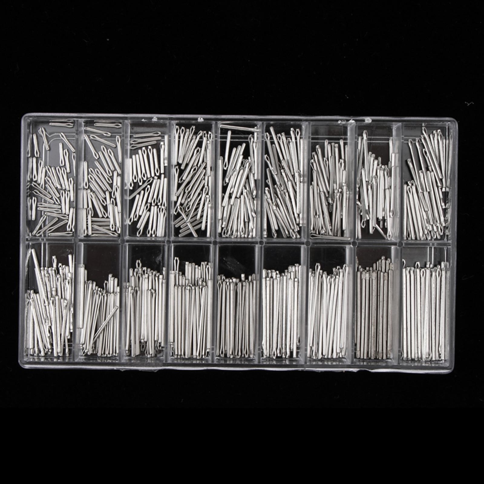 360Pack 6-23mm Watch Band Link Cotter Pin Assortment 0.9mm Bracelet Strap Bar a