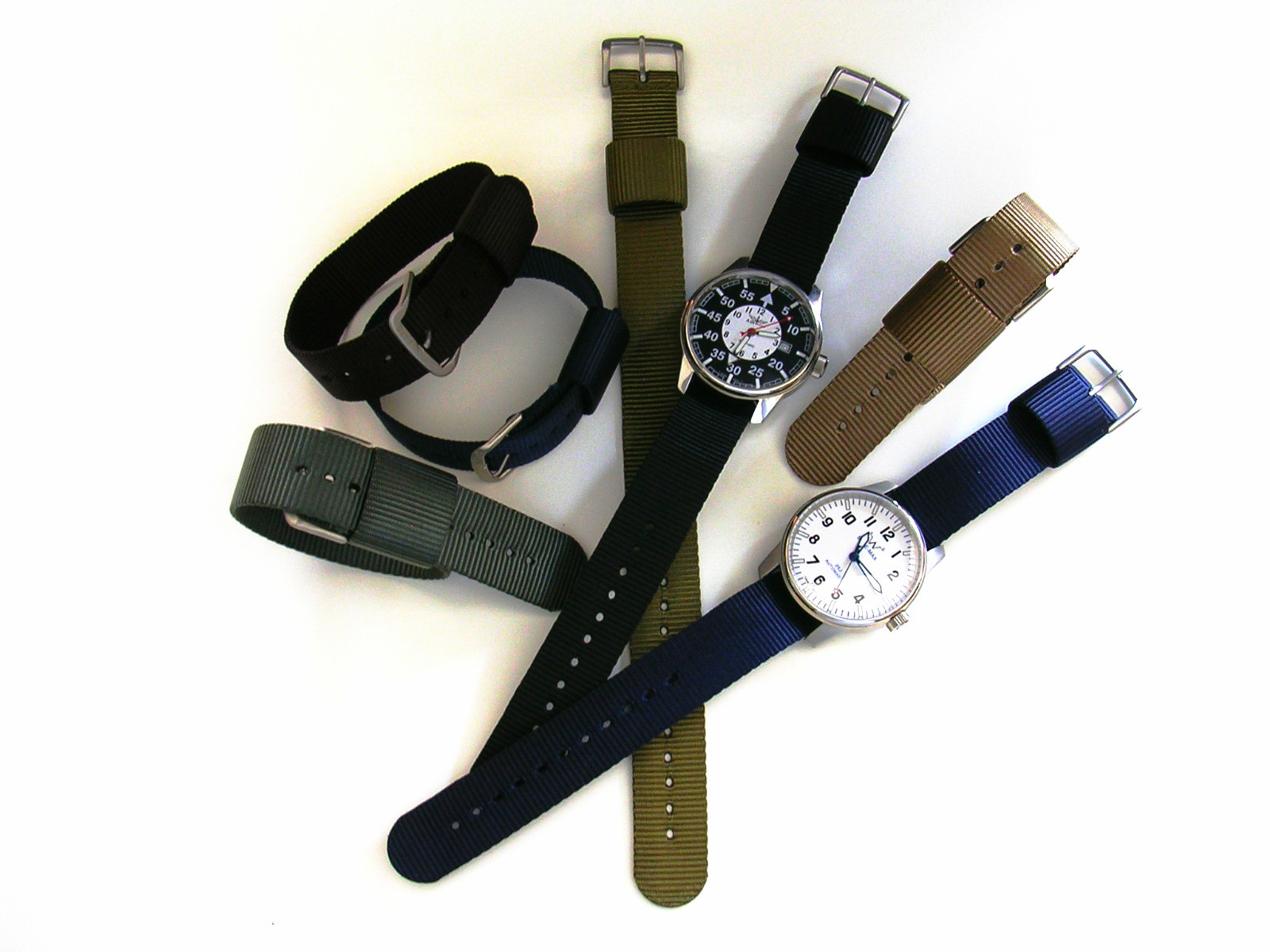 NATO ® 1pc RAF Heavy Nylon single pass Pilot sport watch band strap IW SUISSE