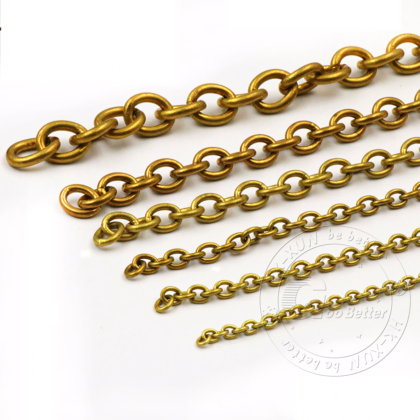 Solid Brass Chain 4-15mm Width Necklace Jewelry Bags Craft Chain Sold Per Meters