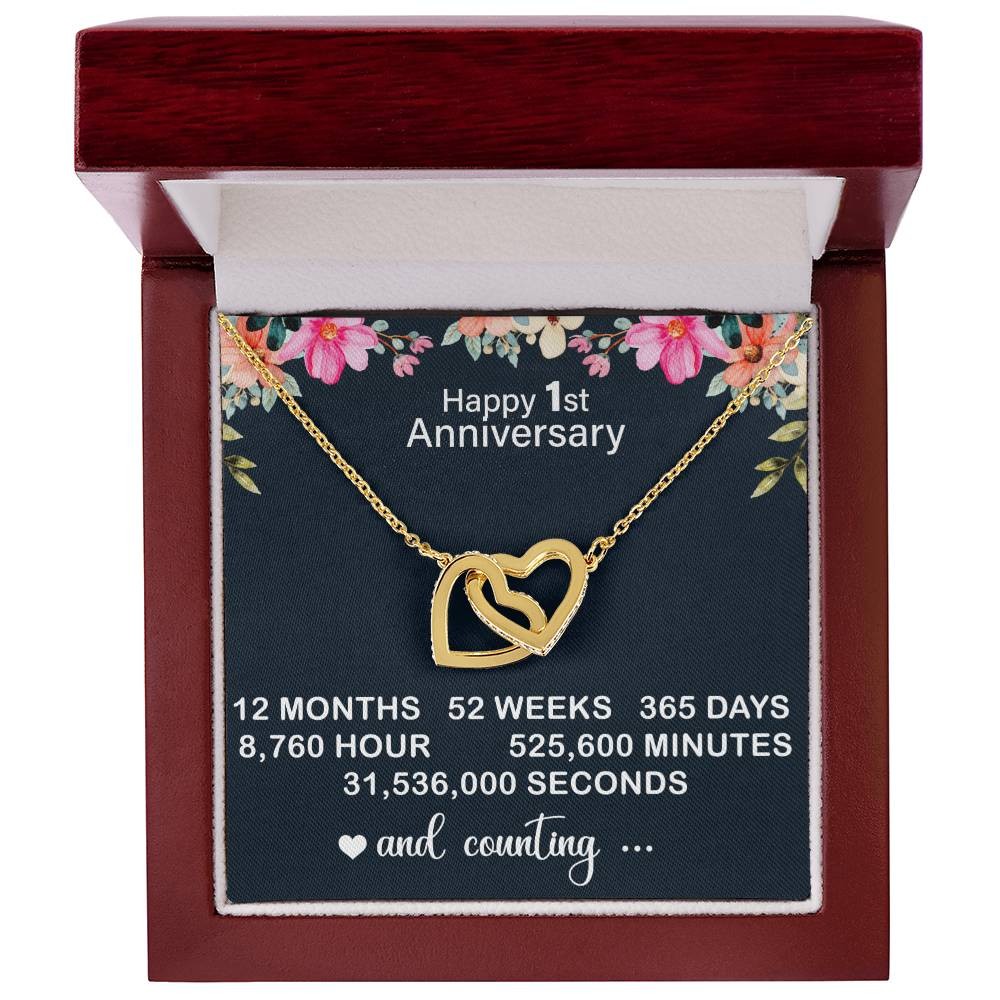 1 Year Anniversary Gift for Girlfriend – First Anniversary Gift for Her, 1st