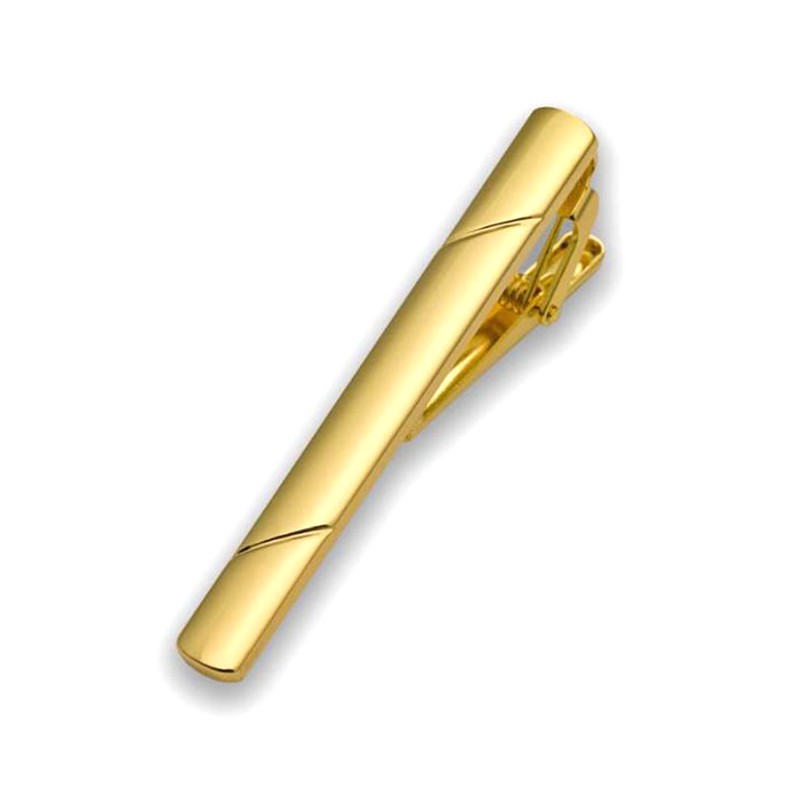 4PCS Tie Clip Necktie Bar Clasp Clamp Pin Gold Black Silver Mens Stainless Steel