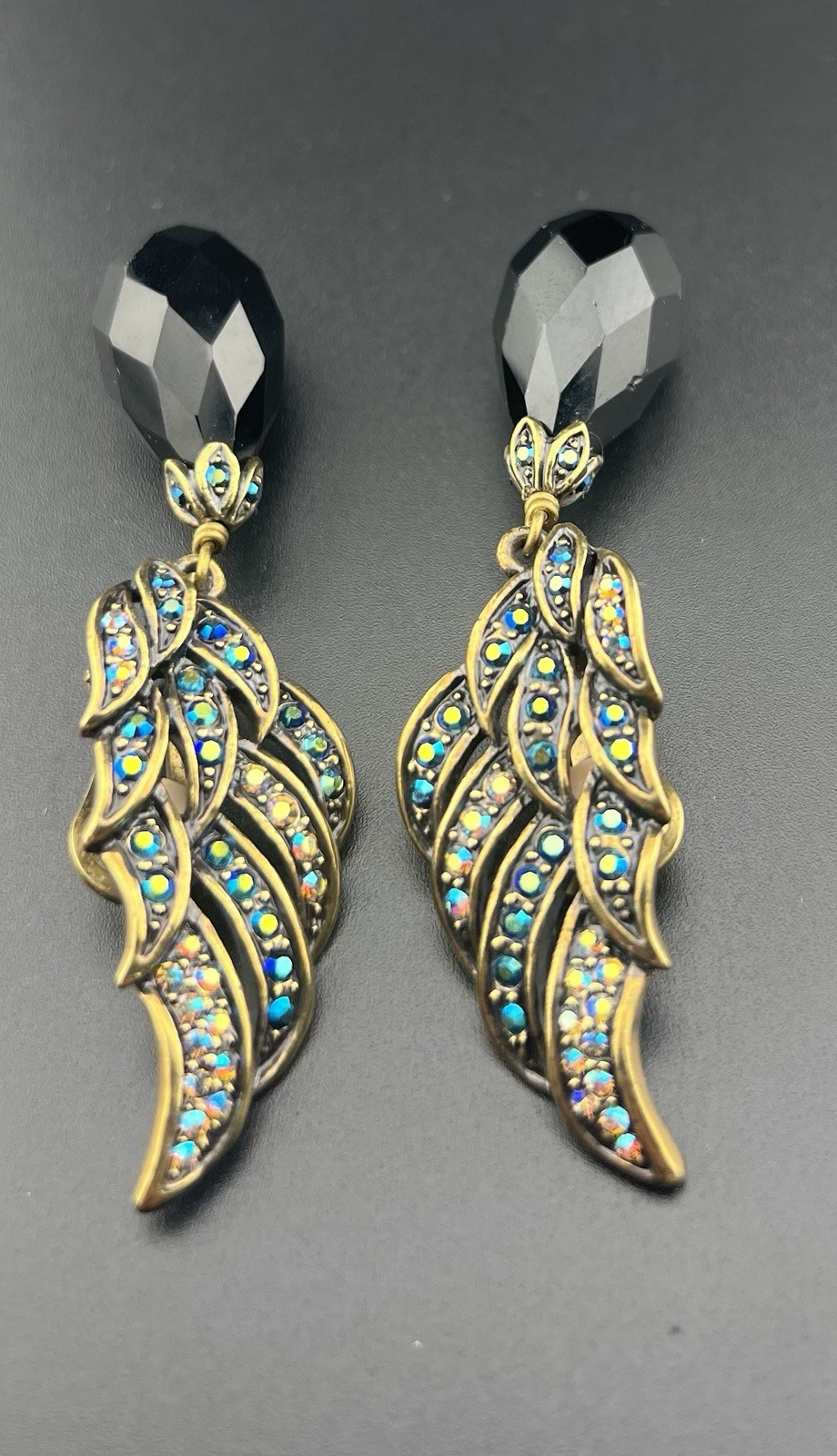 Heidi Daus Dangle Wing Earrings
