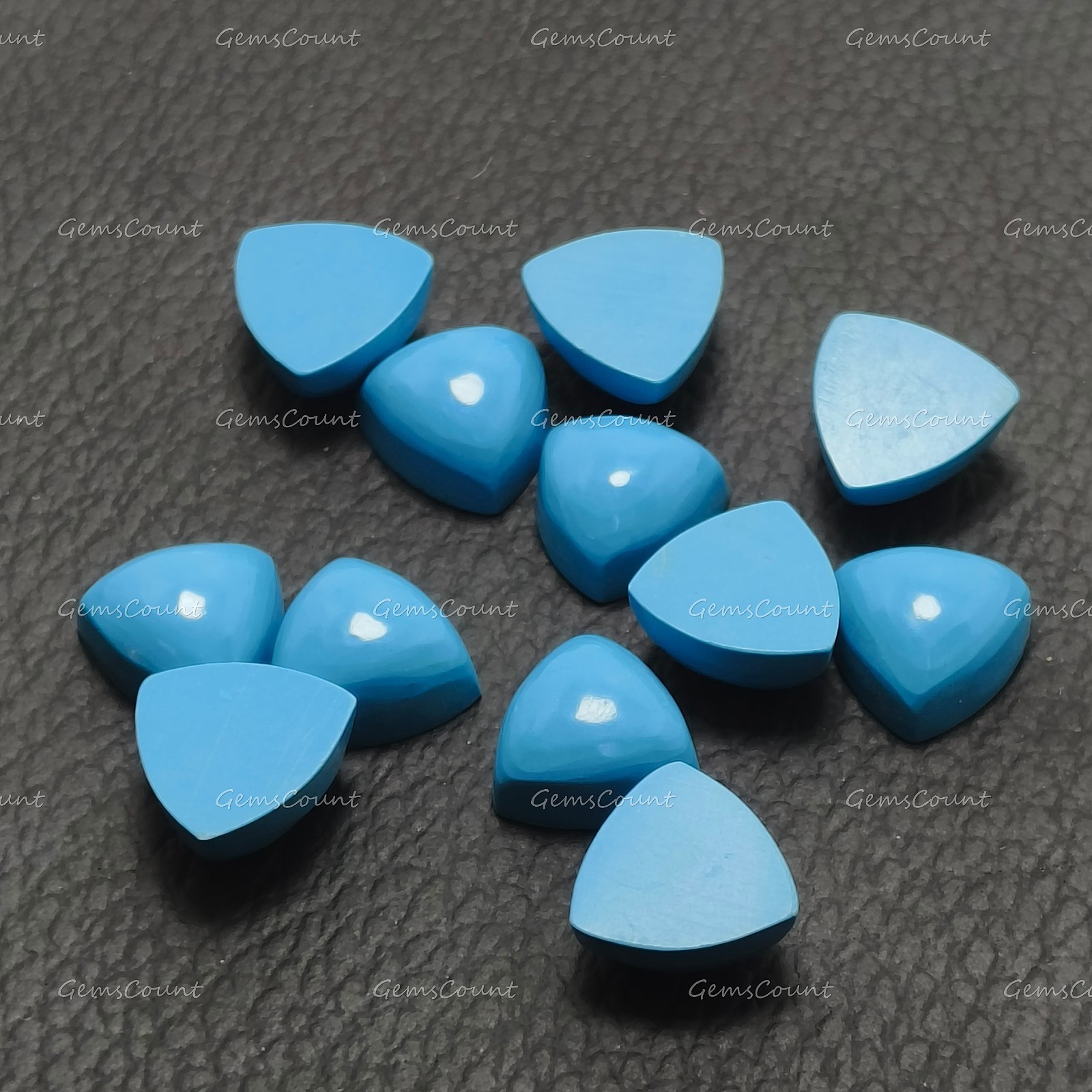 Natural Sleeping Beauty Turquoise Trillion Cabochon Loose Gemstone 5mm-20mm