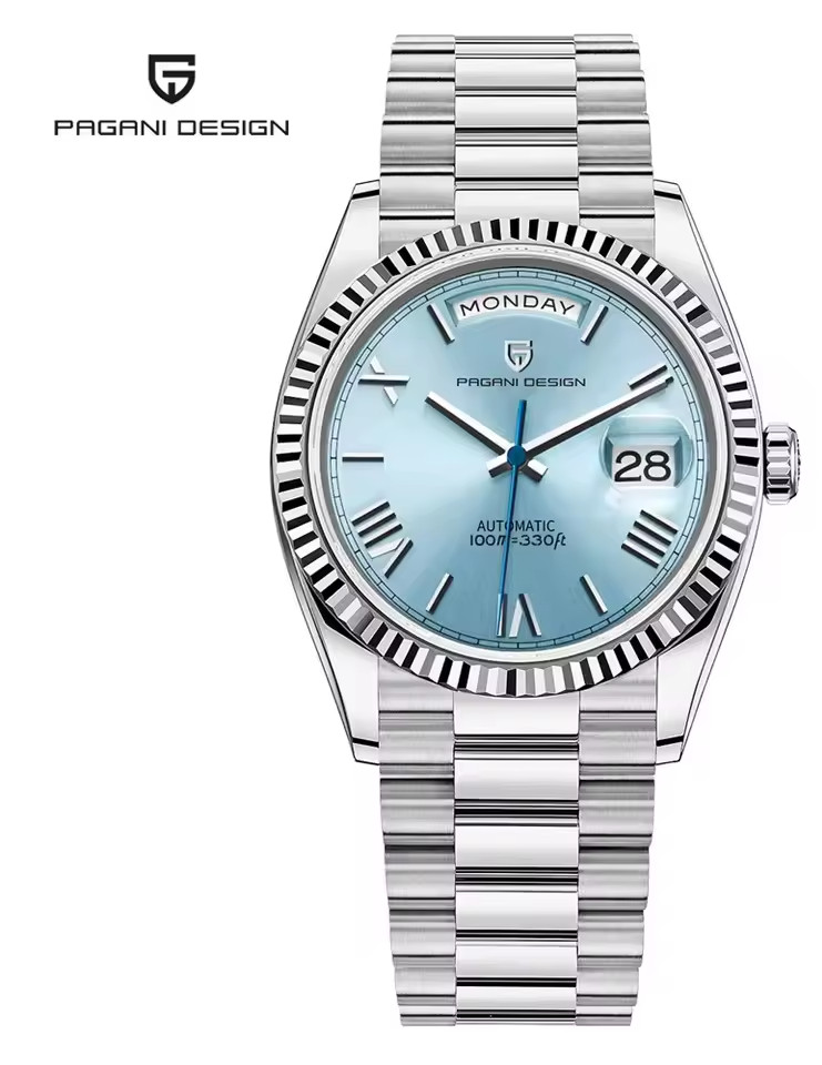 Pagani Design Unisex 36mm Dive Wristwatch Automatic Seagull ST16 Calendar Watch