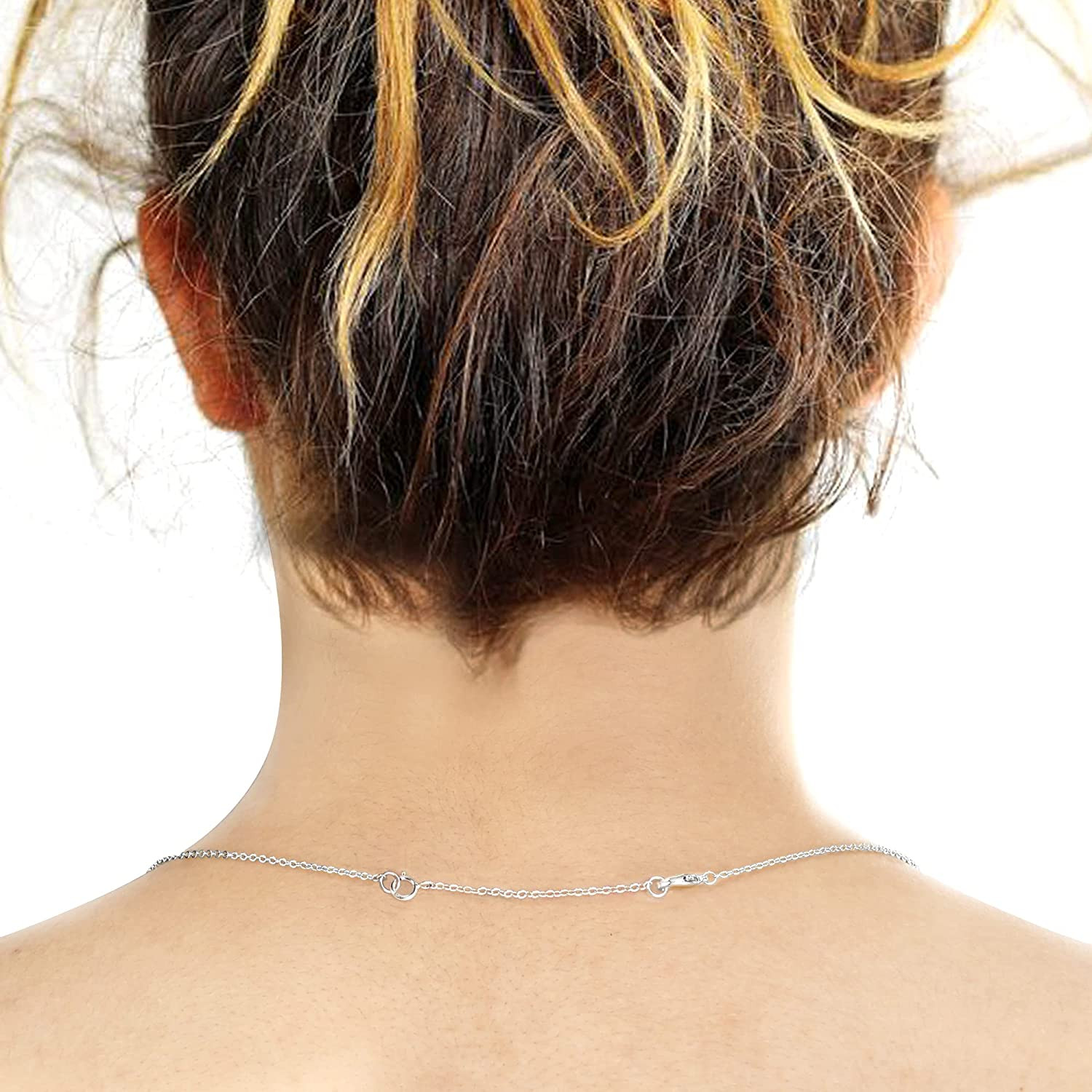 3 Pcs Necklace Extender Sterling Silver Chain Extenders for Necklaces Bracelets