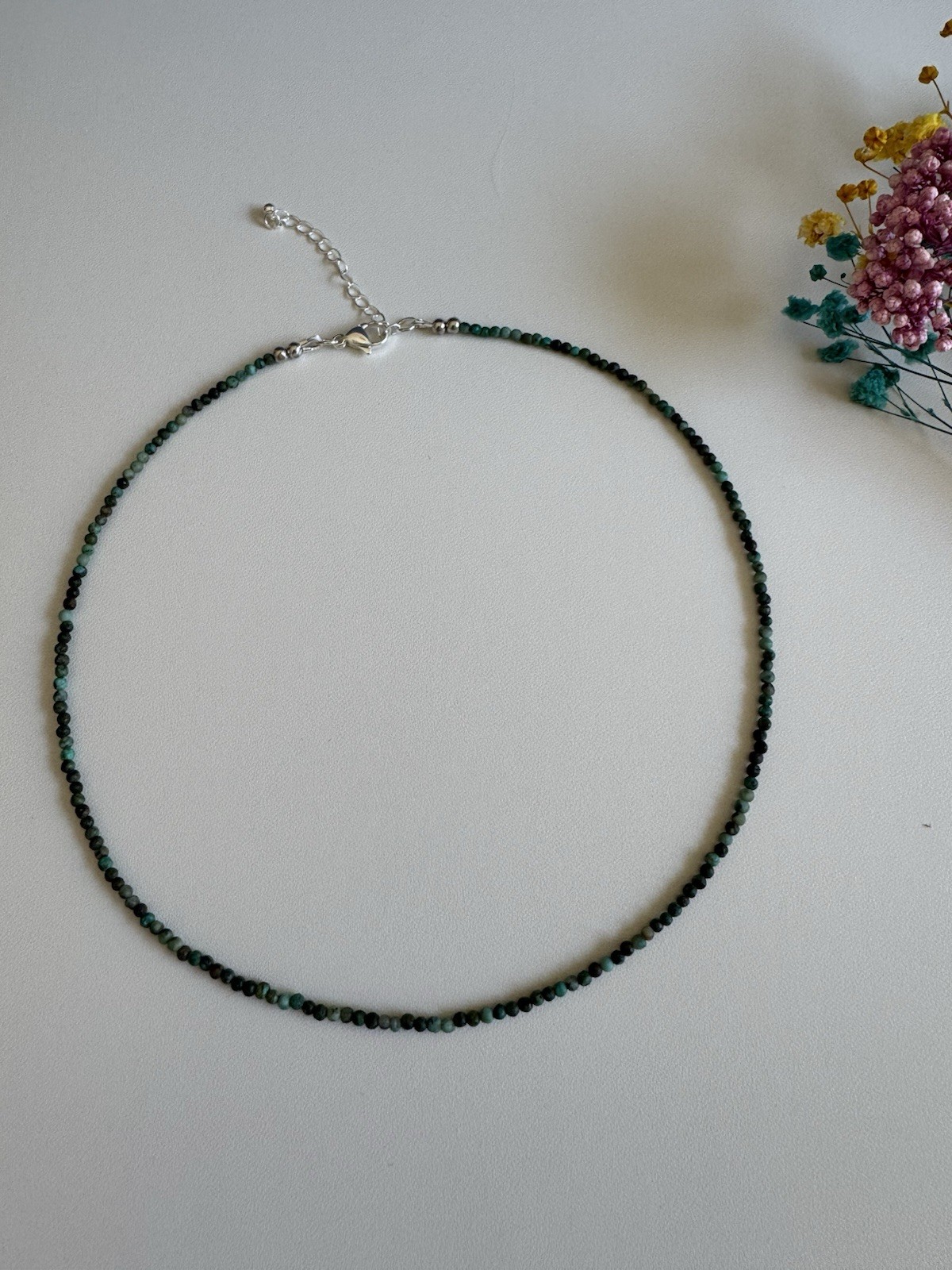 2.5mm Natural Azurite Necklace