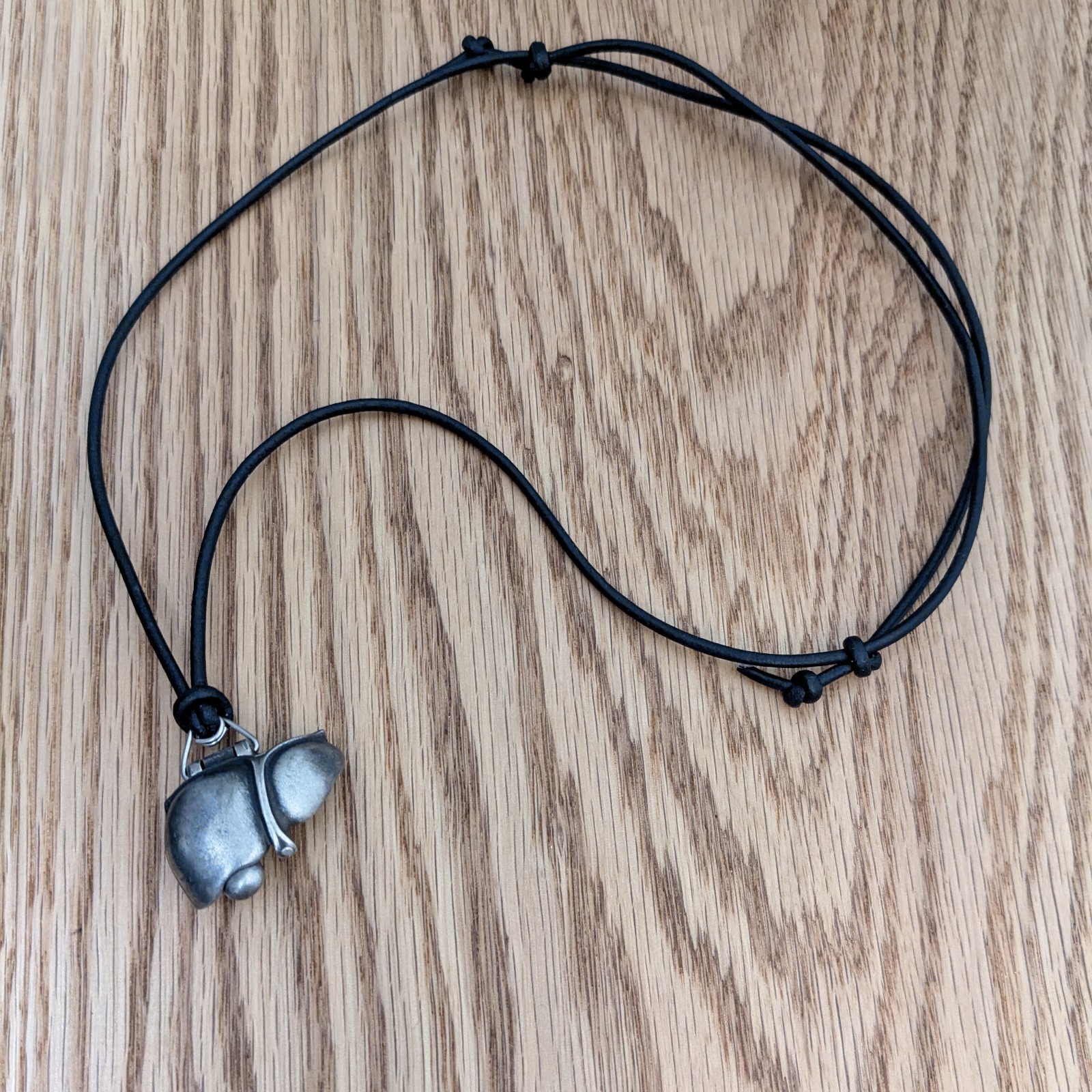 Articulating Human Liver Necklace – Pewter Hepatic Anatomy Pendant