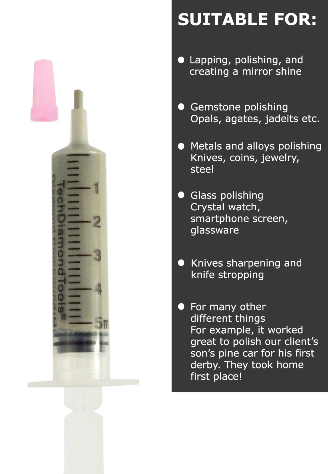Diamond Paste Compound Polishing Lapidary 5 Gram, 200,000 to 400 Grit (M)