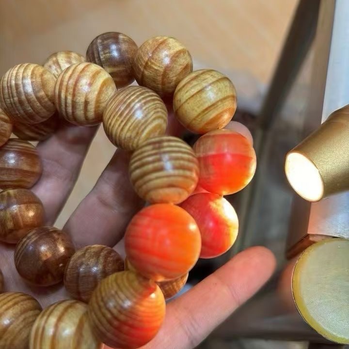 Mala Beads Bracelet Chinese Cedar Wood Prayer Beads for Men and Women