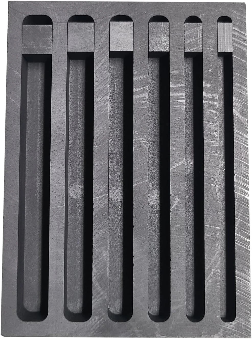 Gold Silver Graphite Ingot 6 Strips 110x80x15MM(inner photo sizes), black