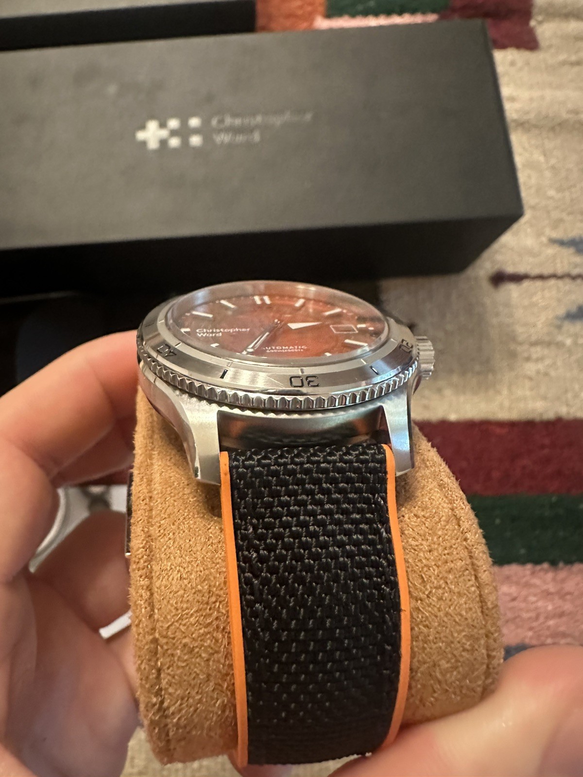 Christopher Ward C60 Trident Mk3 Pro 600 40mm Orange Sapphire (01/2023)