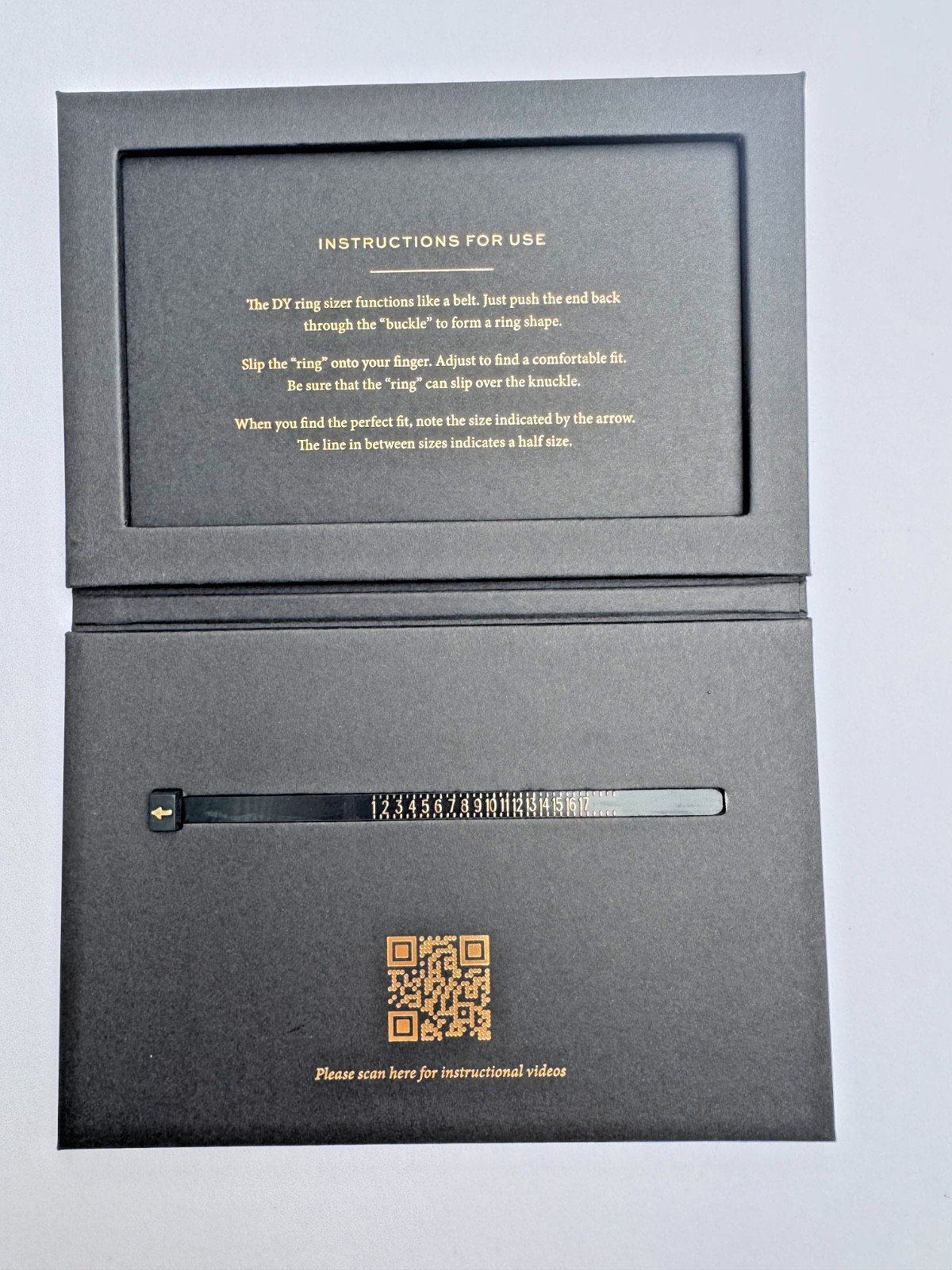 David Yurman Ring Sizer Finger Size Sizing Measure Tool New