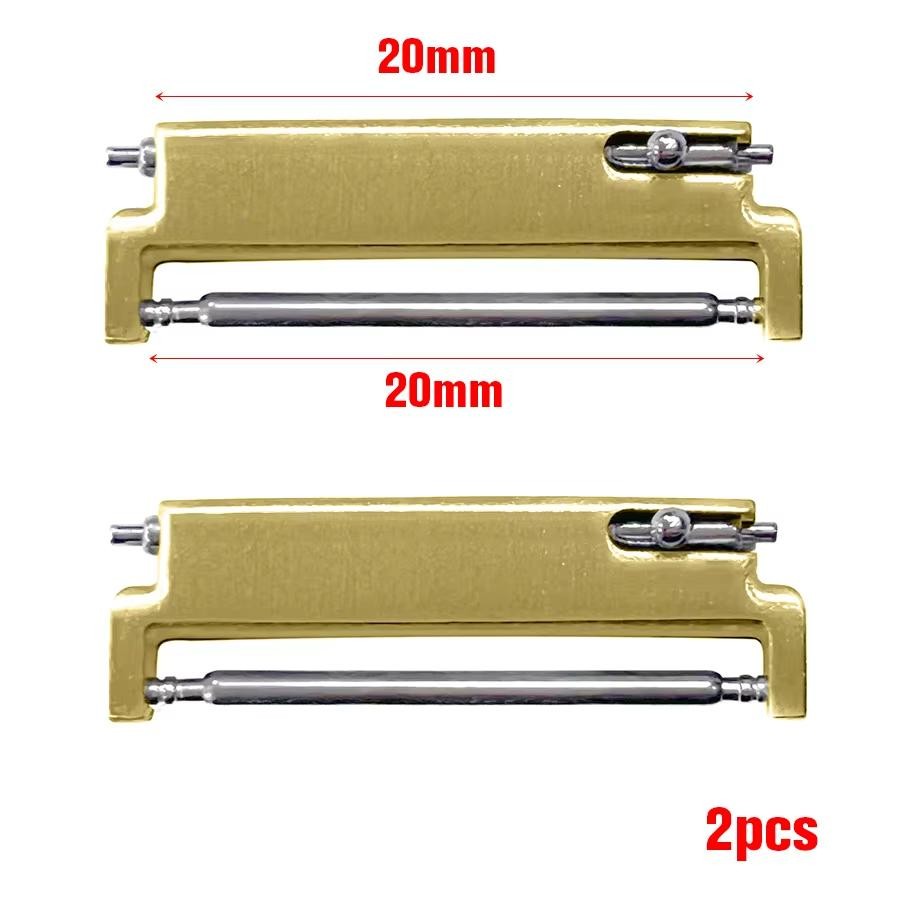2pcs Quick Release Watch Adapter Connector 20mm 22mm Metal Strap Converter