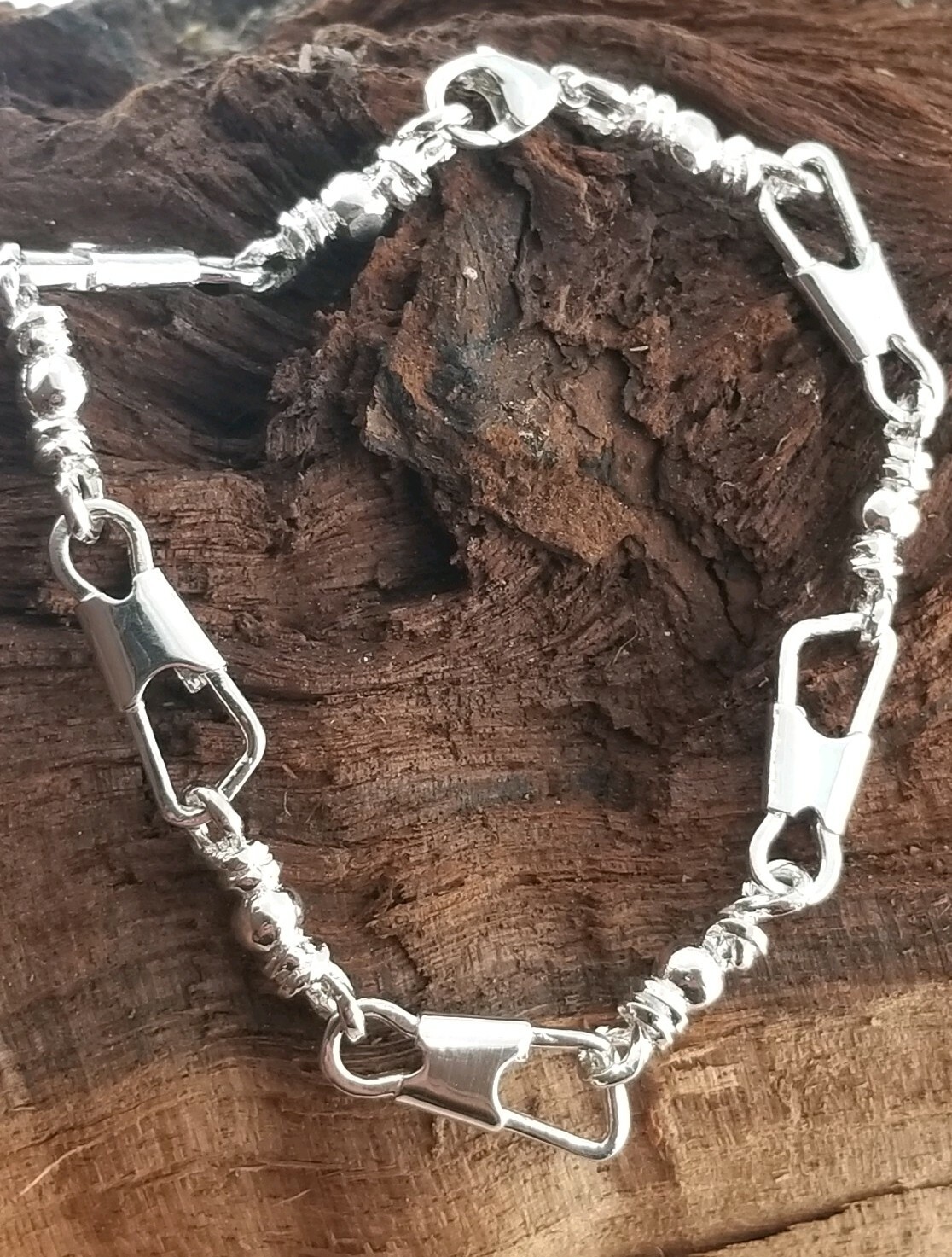 ACTS Bracelet Sterling Silver Fishers Of Men Bracelet/Walk to Emmaus. Beautiful!