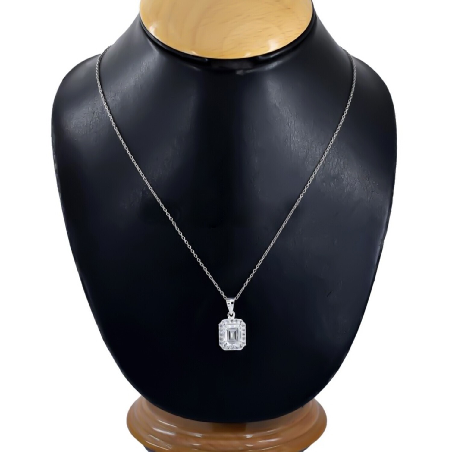 2.45 Ct Certified Diamond Pendant 925 Silver for Wedding or Holiday Gift