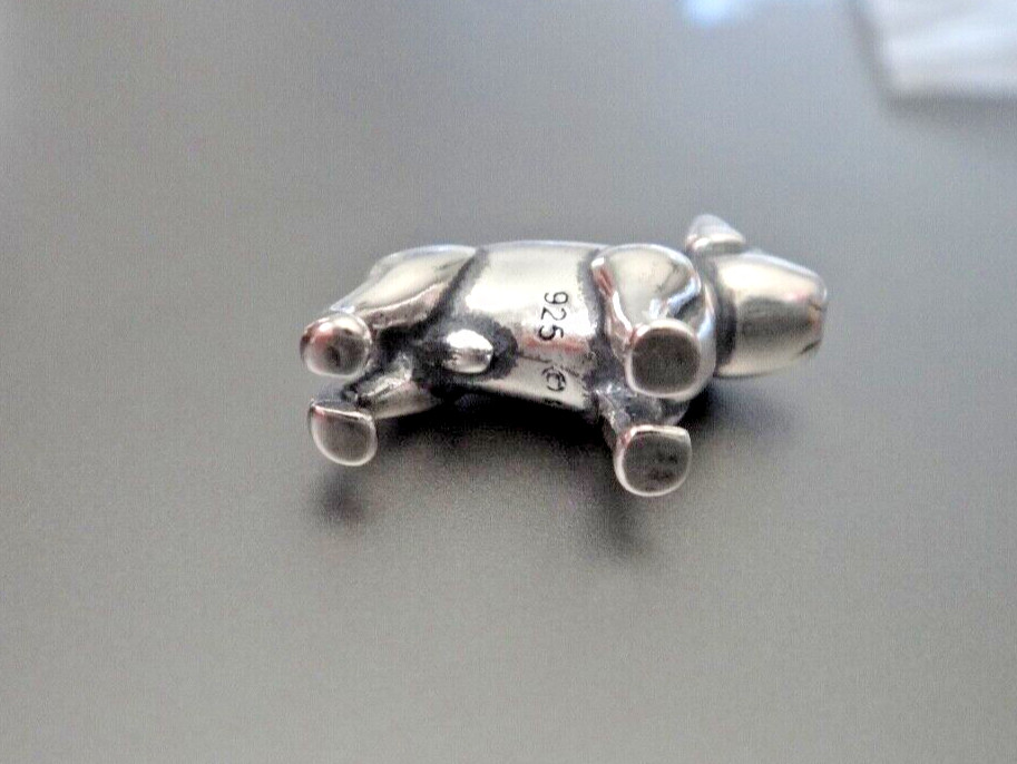 Sterling Silver 16x14mm solid ~3.5 gram Standing French Bulldog Frenchie Charm