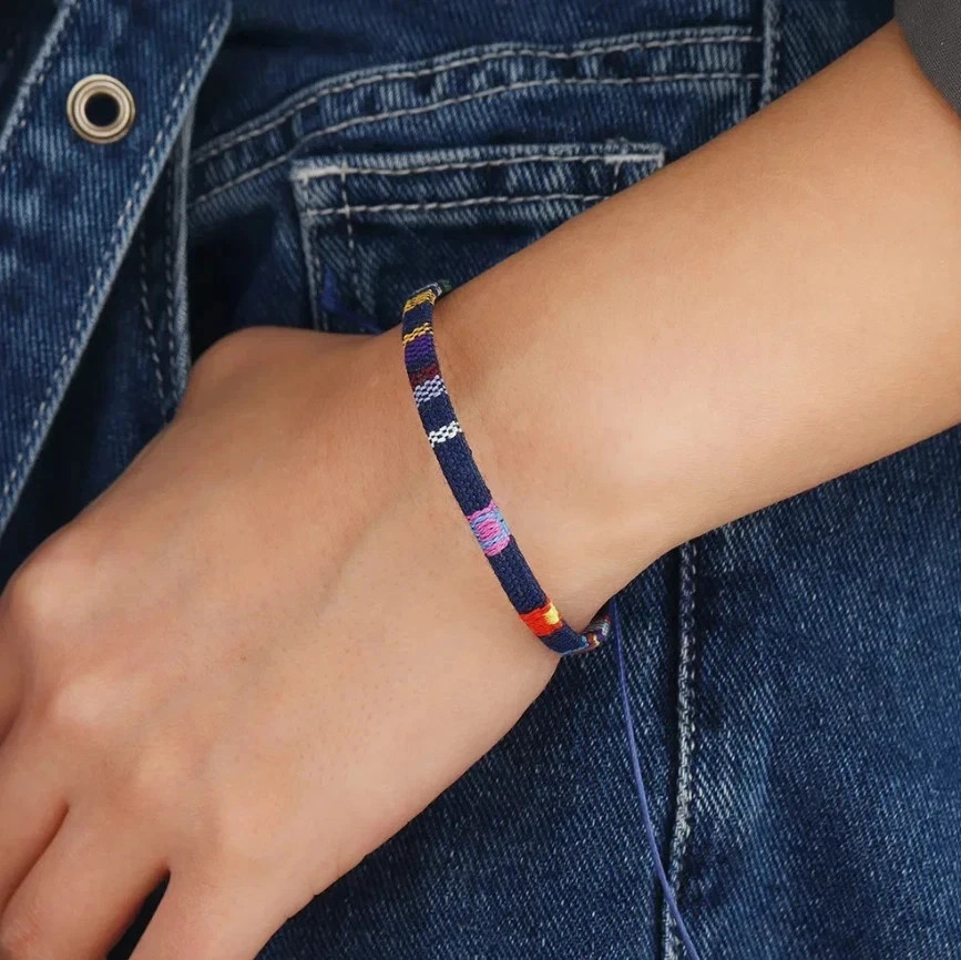 24pcs Bohemian Style Braided Friendship Bracelets Colorful Summer Set