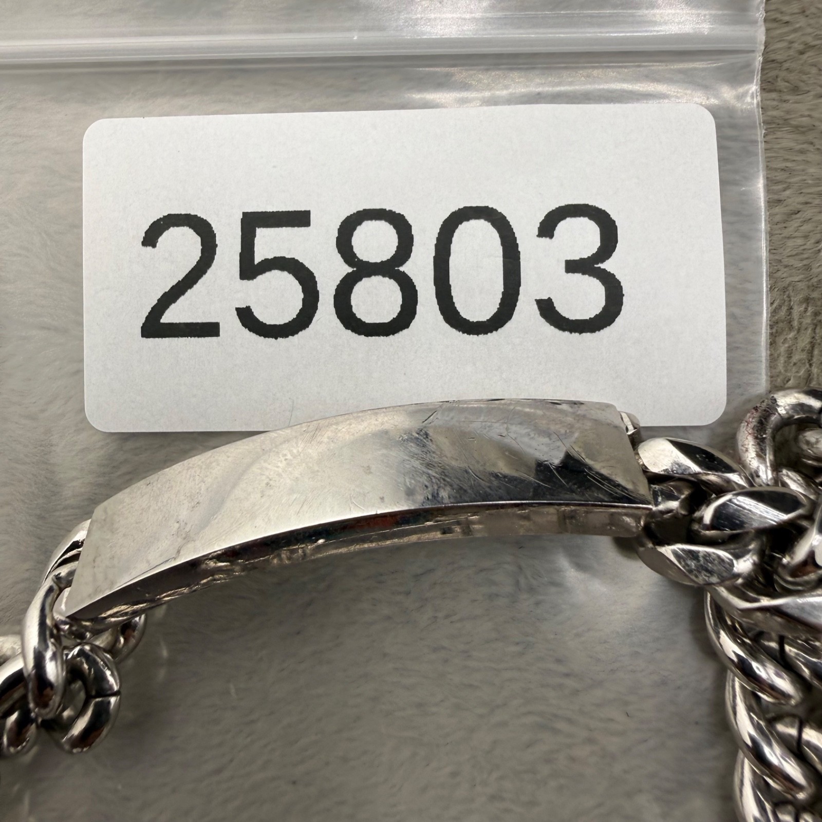 Vintage ID Bracelet Silver Tone Adjustable Not Engraved 8.5”