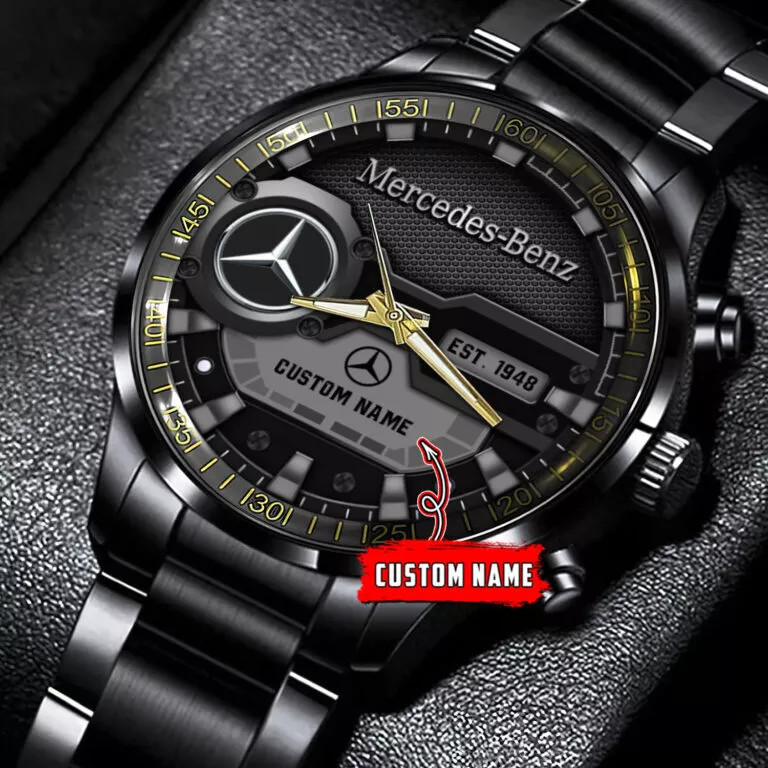 Mercedes – Black Stainless Steel Watch