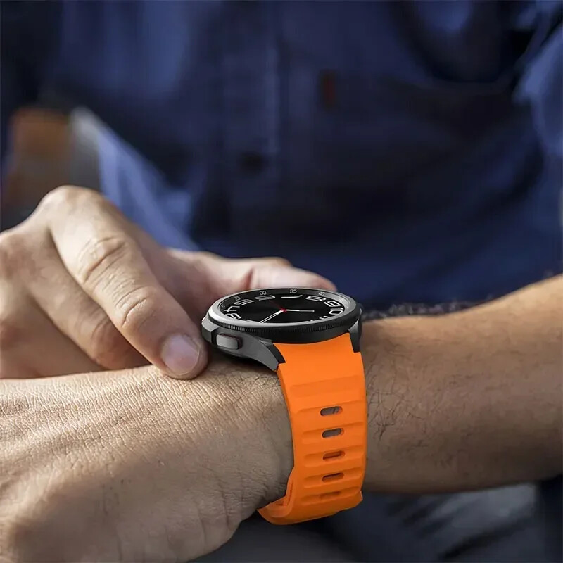 Silicone Band Strap+Case for Samsung Galaxy Watch 4 5 6 7 40/42/43/44/45/46/47mm