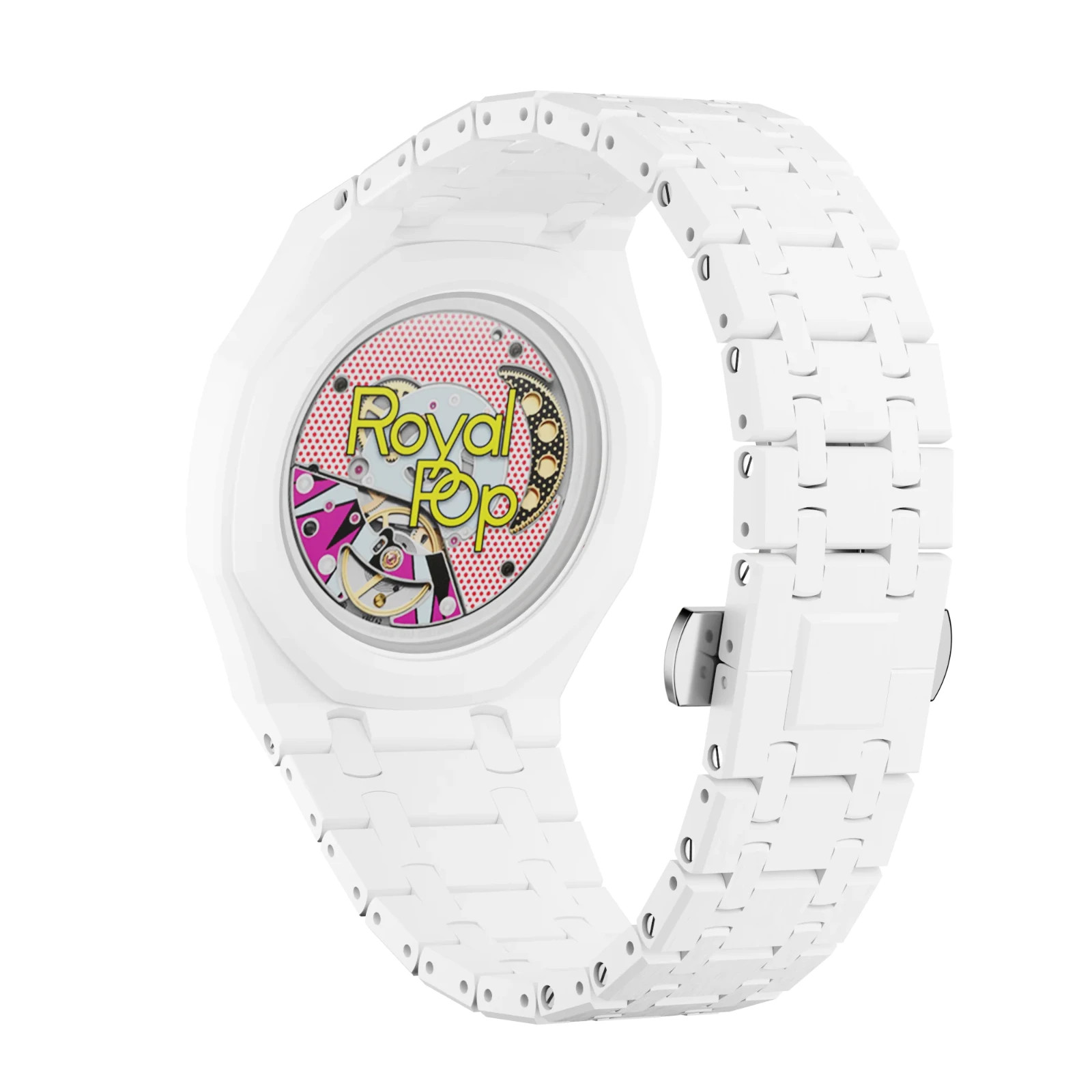 Ceramic Strap Wrist Band Bracelet Mod Kit For Swatch X AP Royal Pop