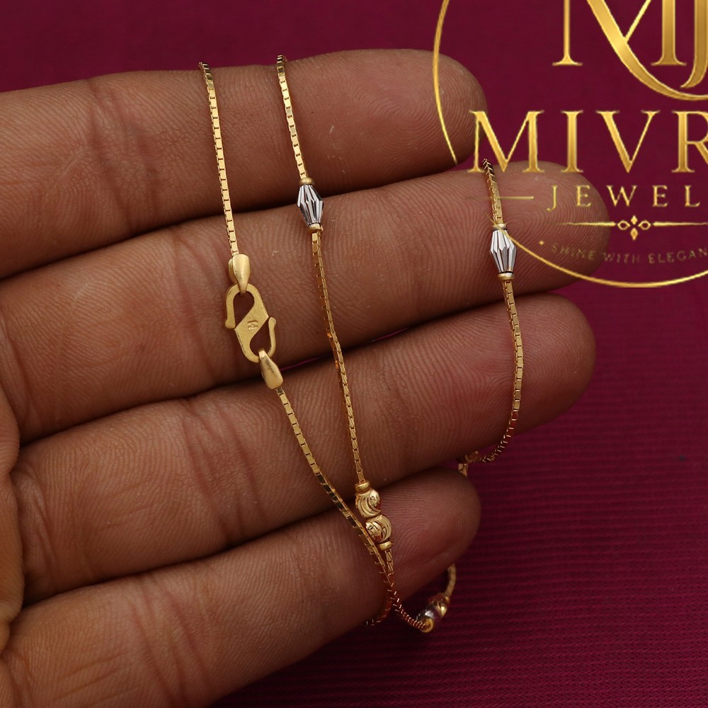 22K Gold Rope Chain – 47cm | Modern & Traditional Gold Chain for Everyday