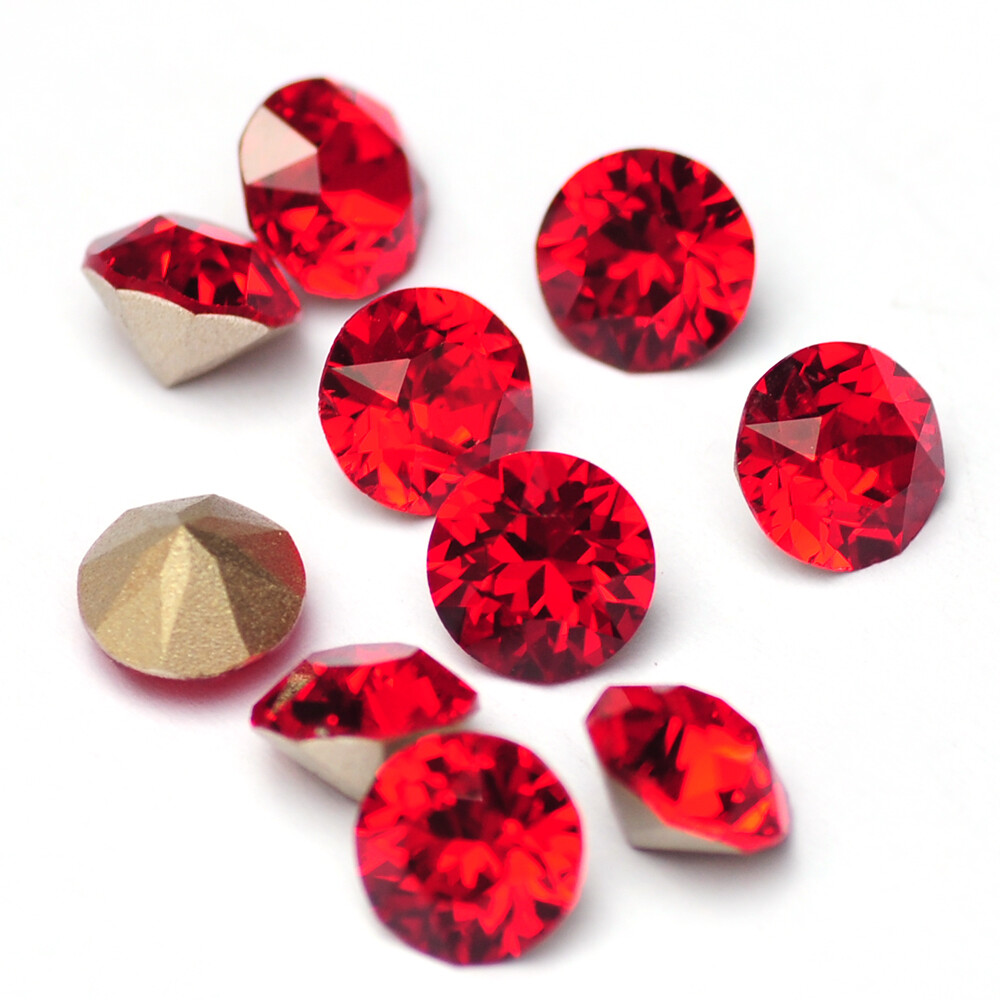Diamond Round Cone Transparent Pointed Crystal Pointback Nail Art Rhinestone DIY